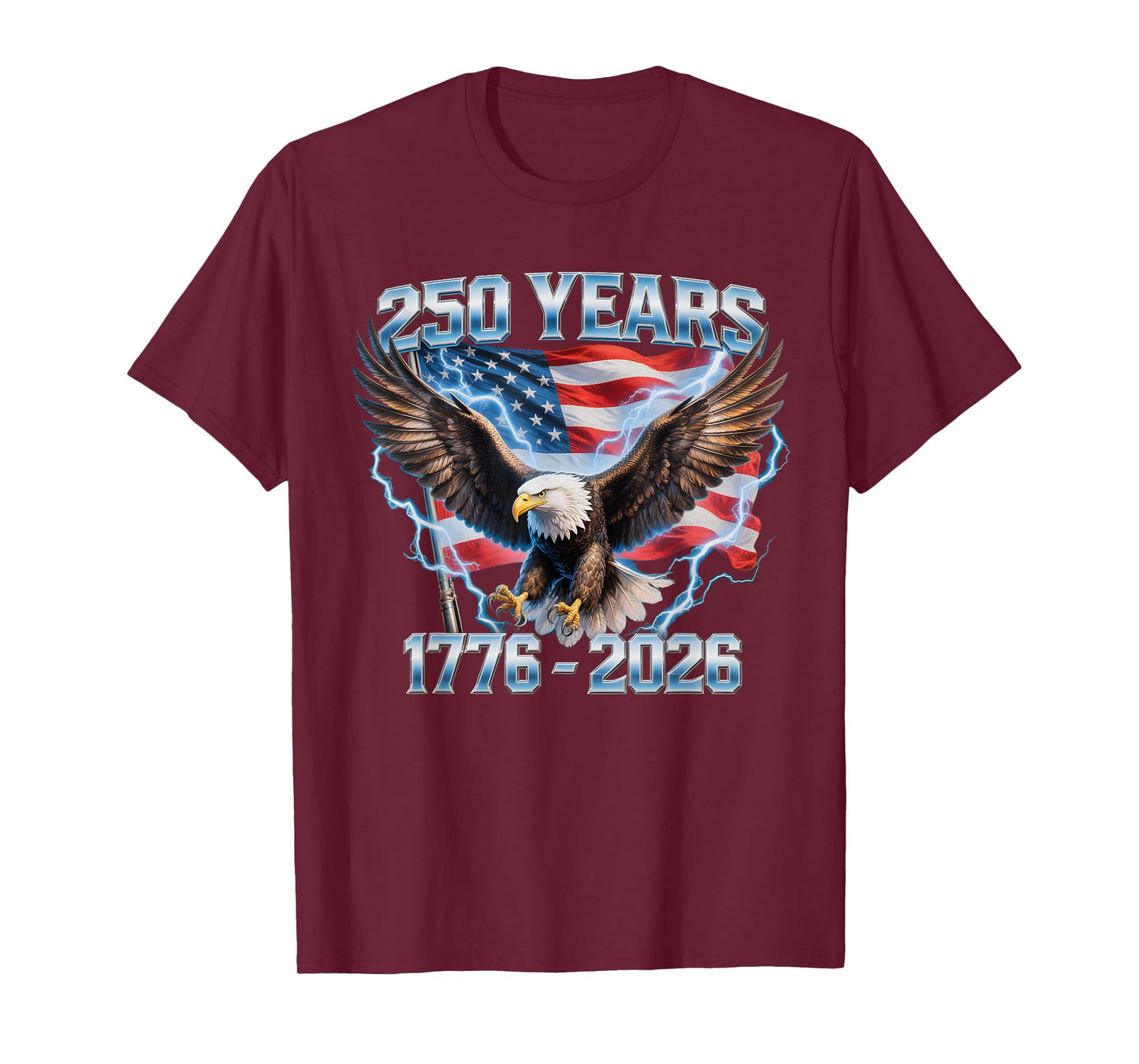 American Bald Eagle 1776-2026 250 Anniversary USA T-Shirt
