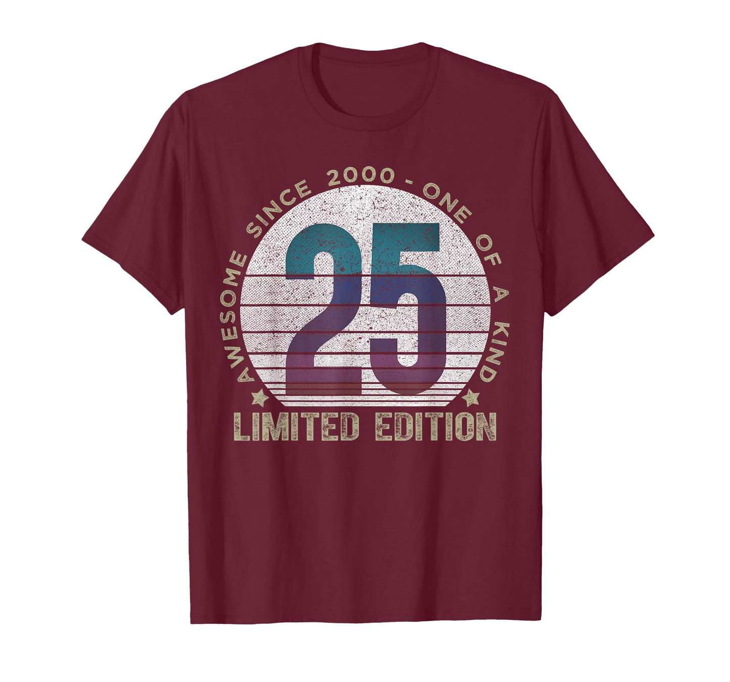 25 Year Old Gifts Vintage 2000 Limited Edition 25th Birthday T-Shirt
