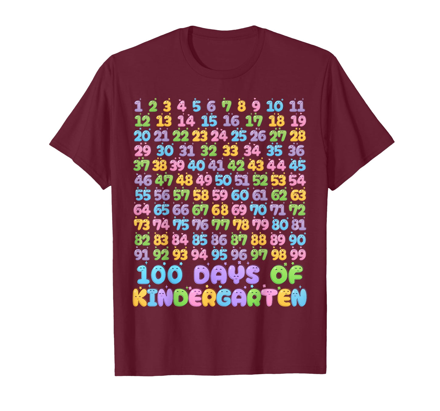 100th Day of School Teacher 100 Days of Kindergarten Kids T-Shirt