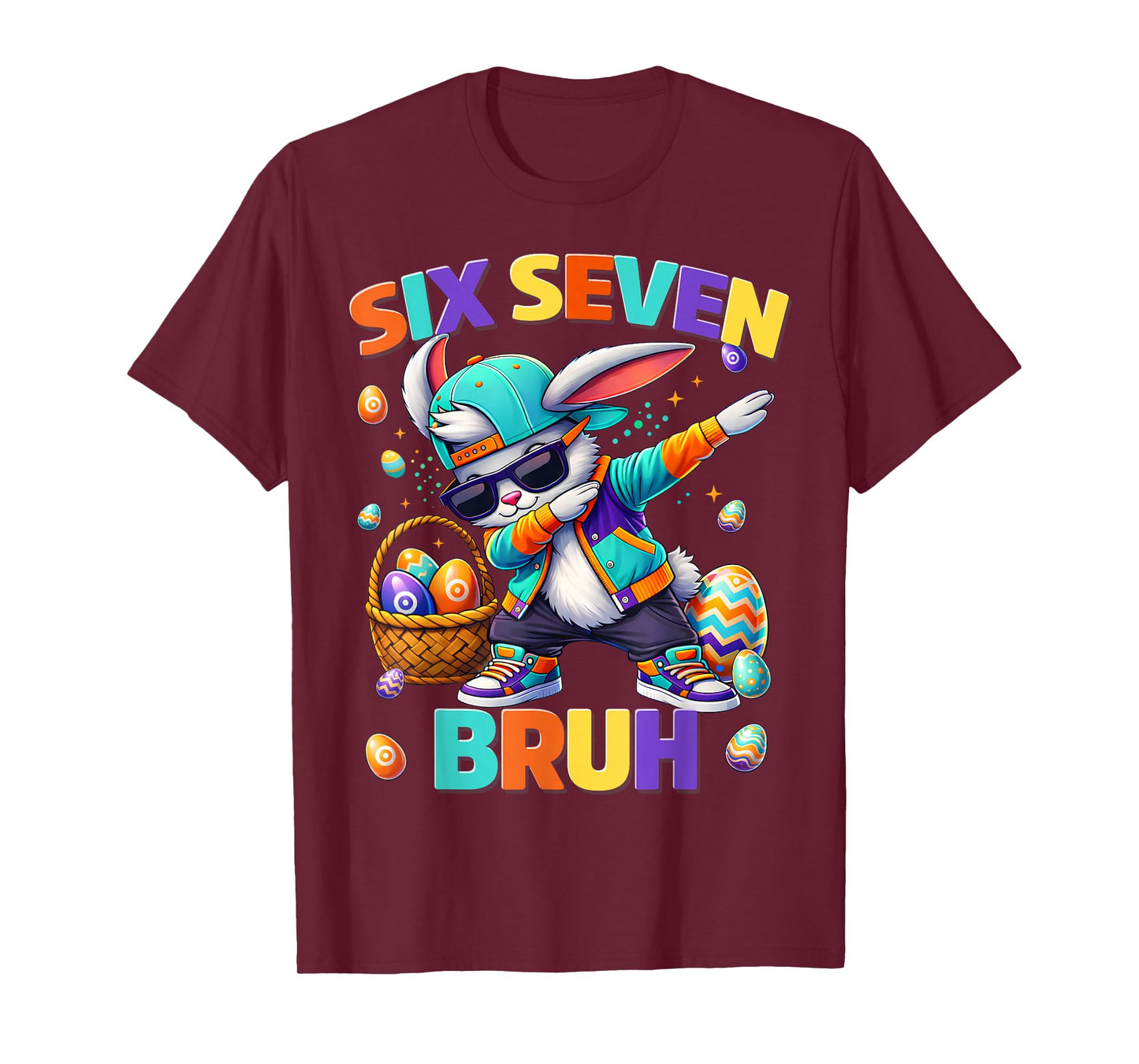 Bruh Happy Easter Bunny Dabbing Rabbit Men Boy Kid T-Shirt