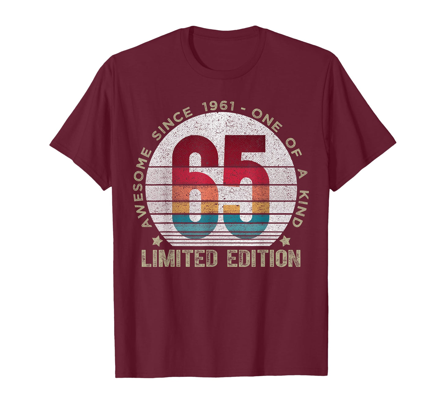 65 Year Old Gifts Vintage 1961 Limited Edition 65th Birthday T-Shirt