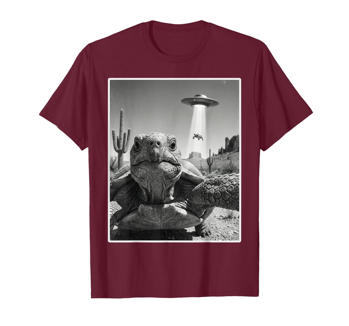 Tortoise Selfie with UFO, Funny Turtle, Funny Tortoise T-Shirt