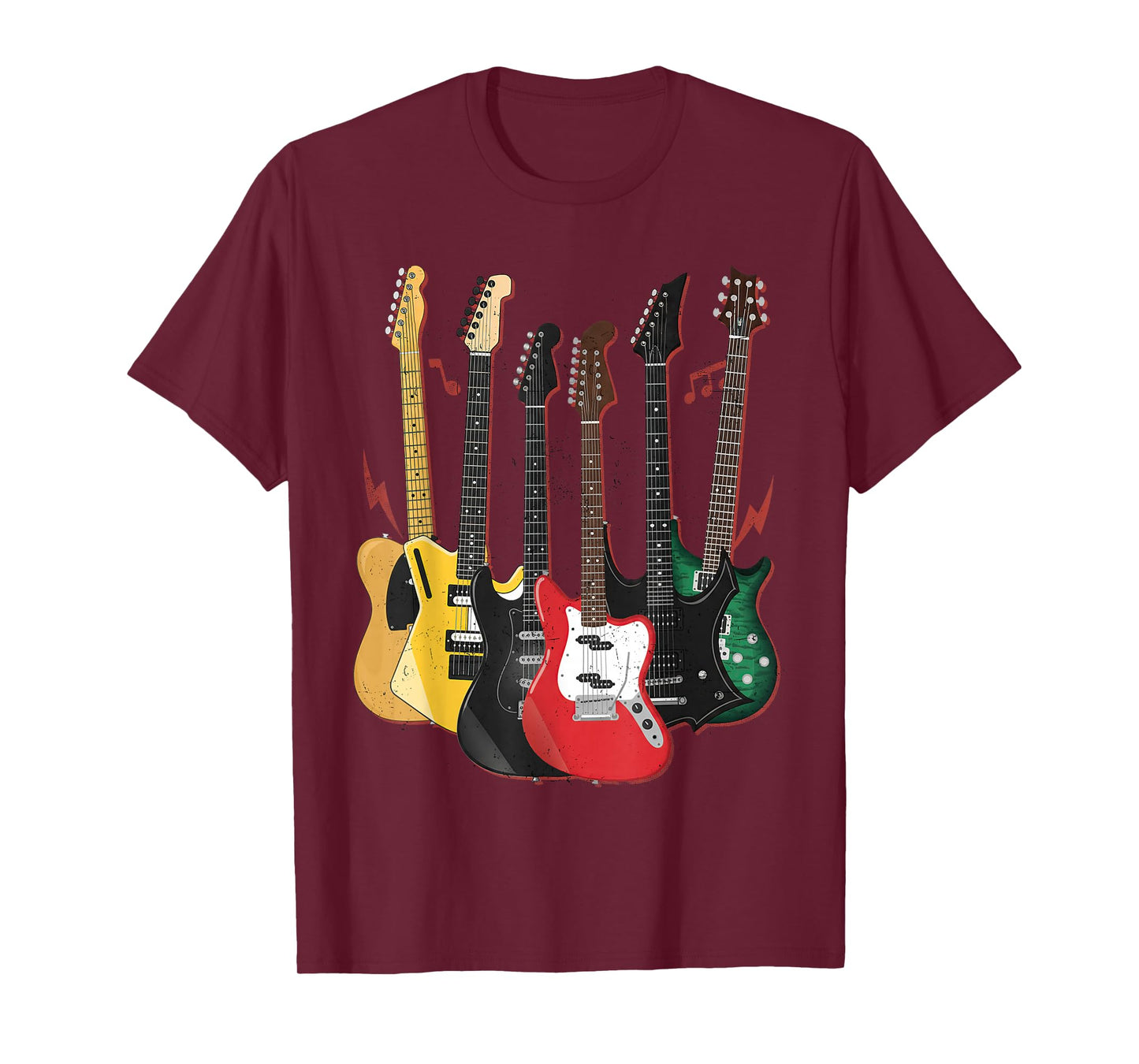 Rock Guitars Musician Men Women Kids Funny Guitar T-Shirt