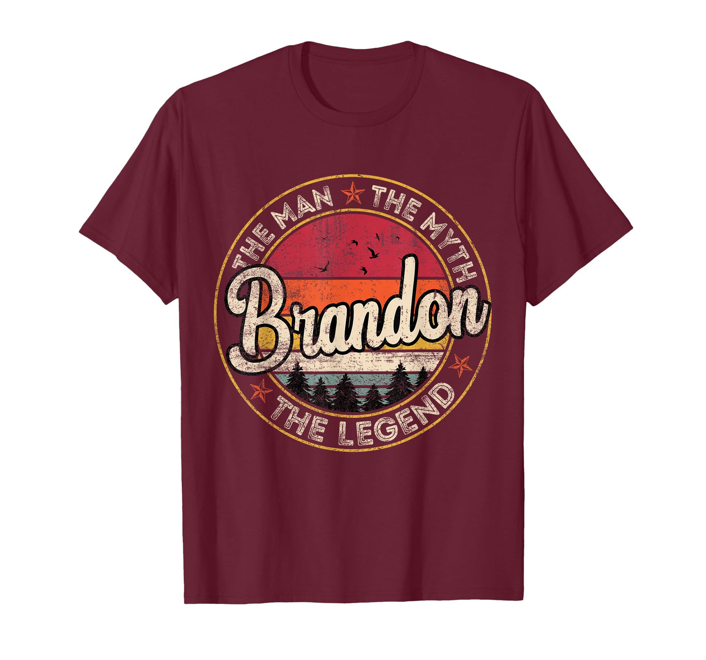 Brandon The Man The Myth The Legend Personalized Name T-Shirt