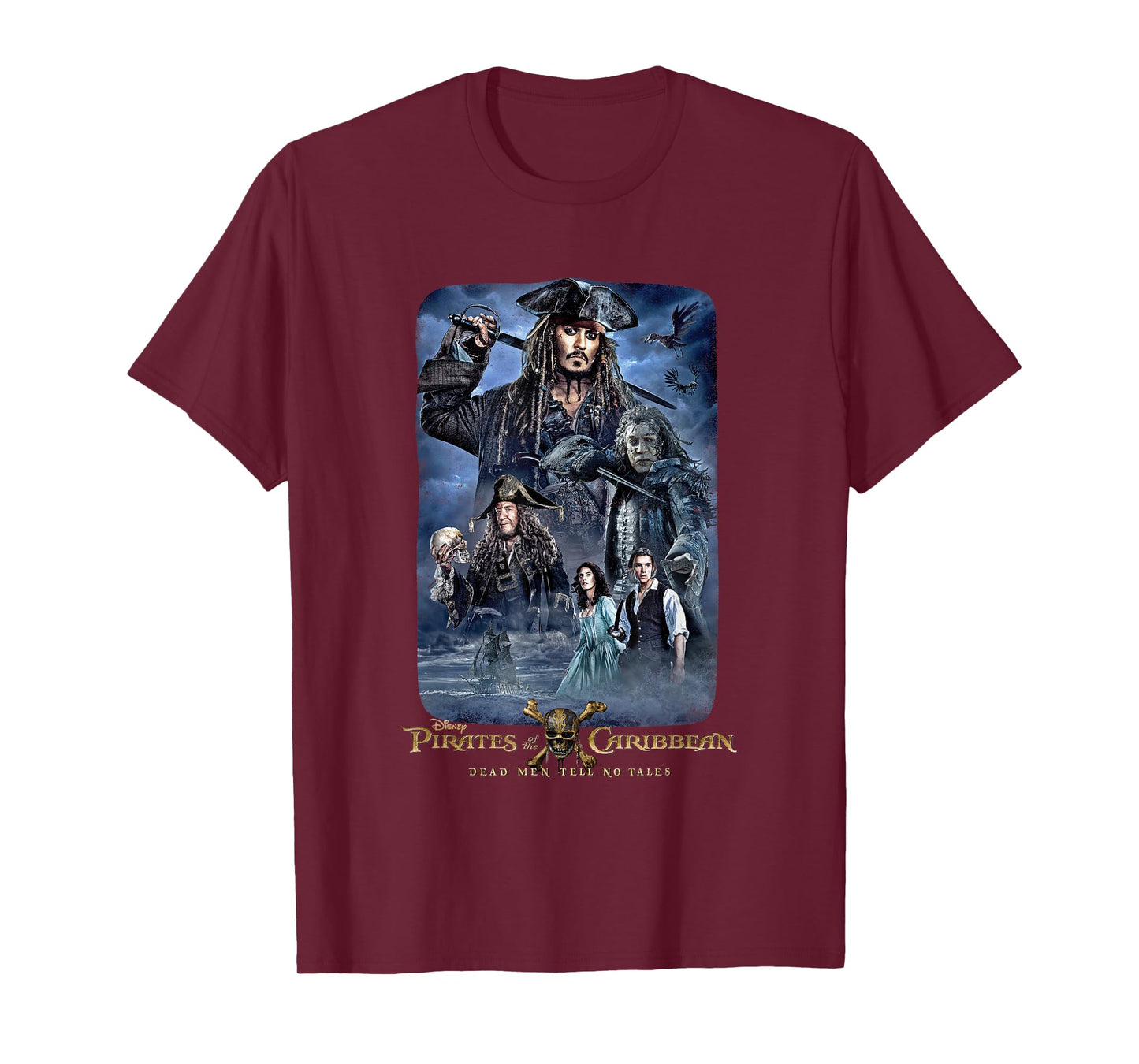 Disney Pirates of the Caribbean Tell No Tales Poster T-Shirt