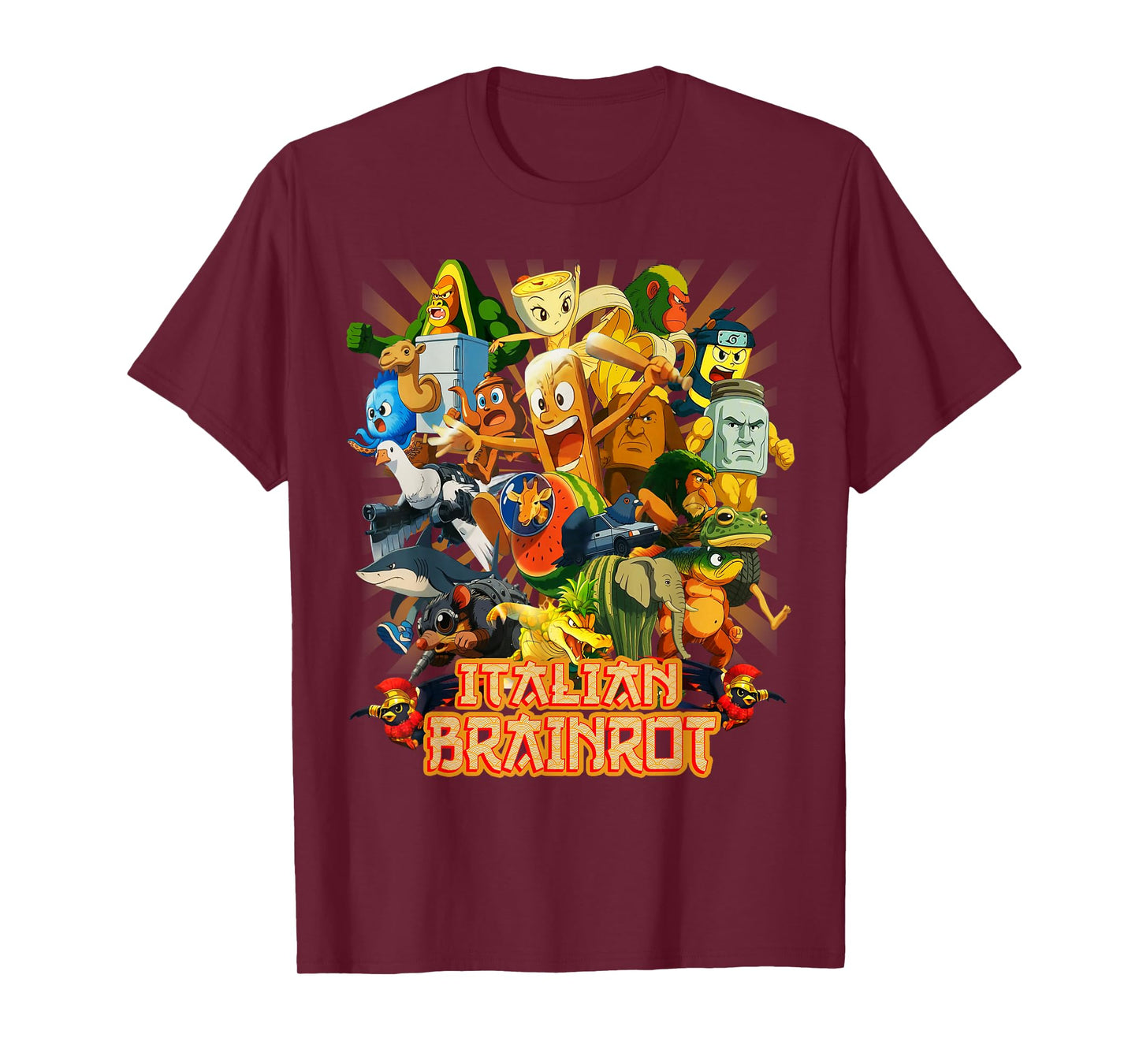 All Brainrot Italian Anime Cute Friends for Teens Kids Youth T-Shirt