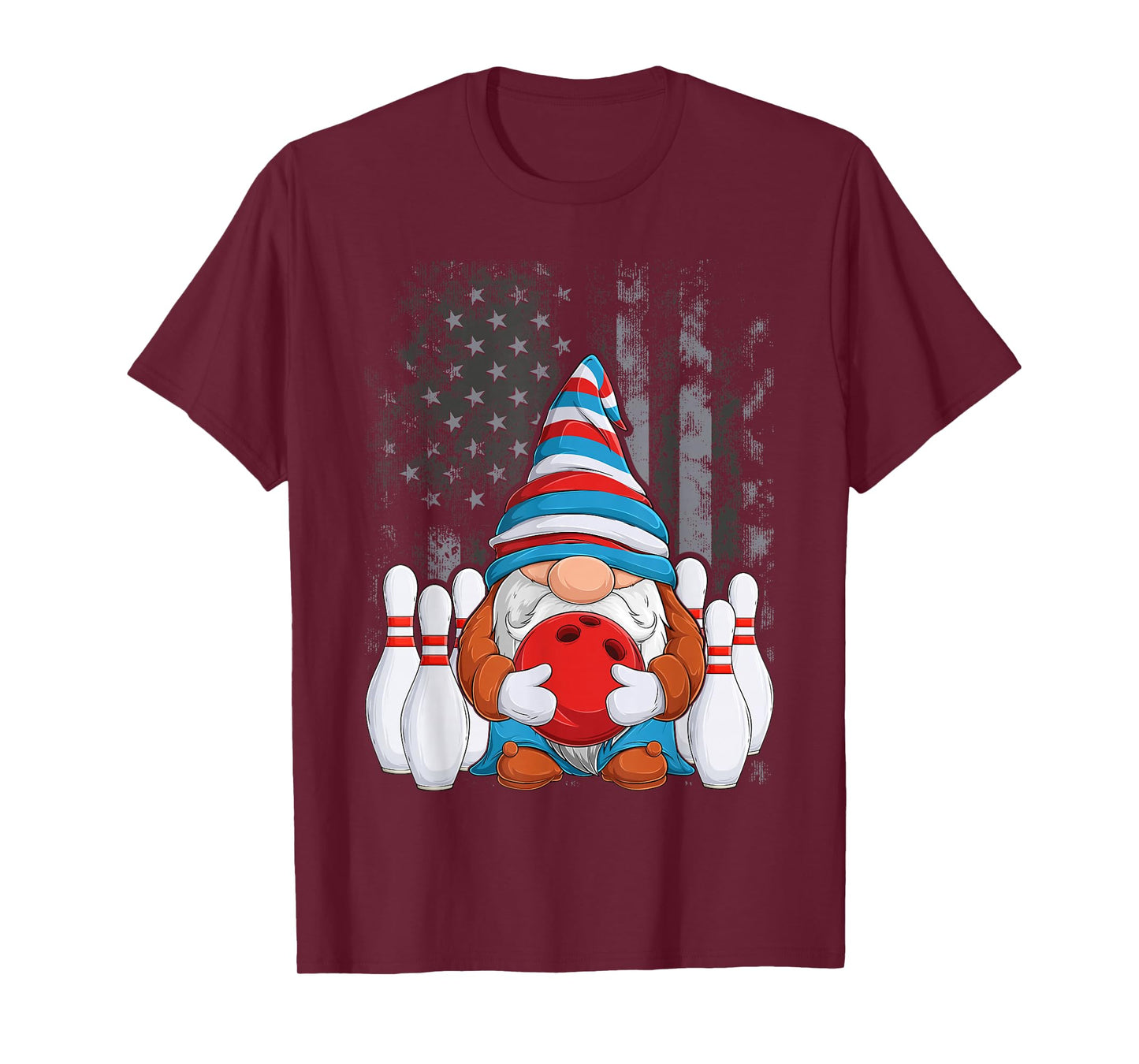 Bowling Gnome Bowling Gnomes Funny Gnome Bowling T-Shirt