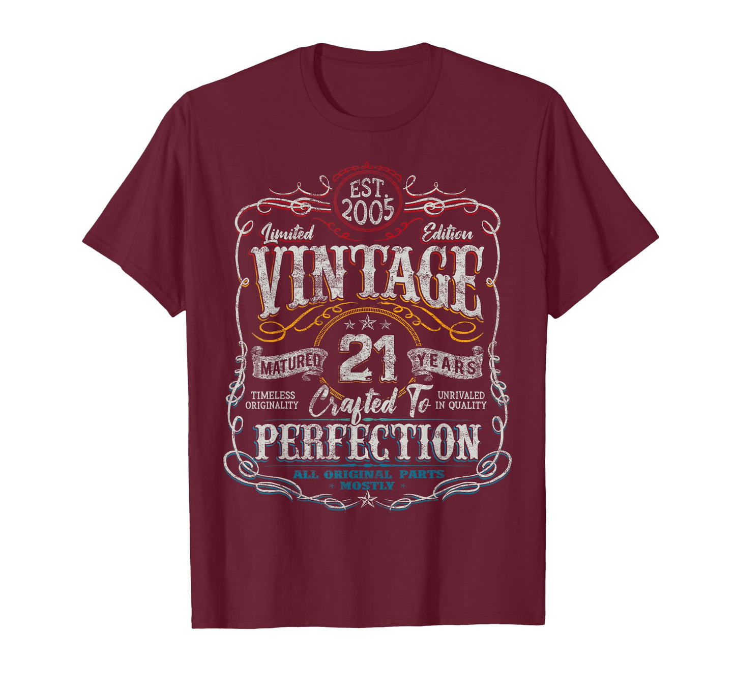 Vintage 2005 Limited Edition Shirt 21 Year Old 21st Birthday T-Shirt