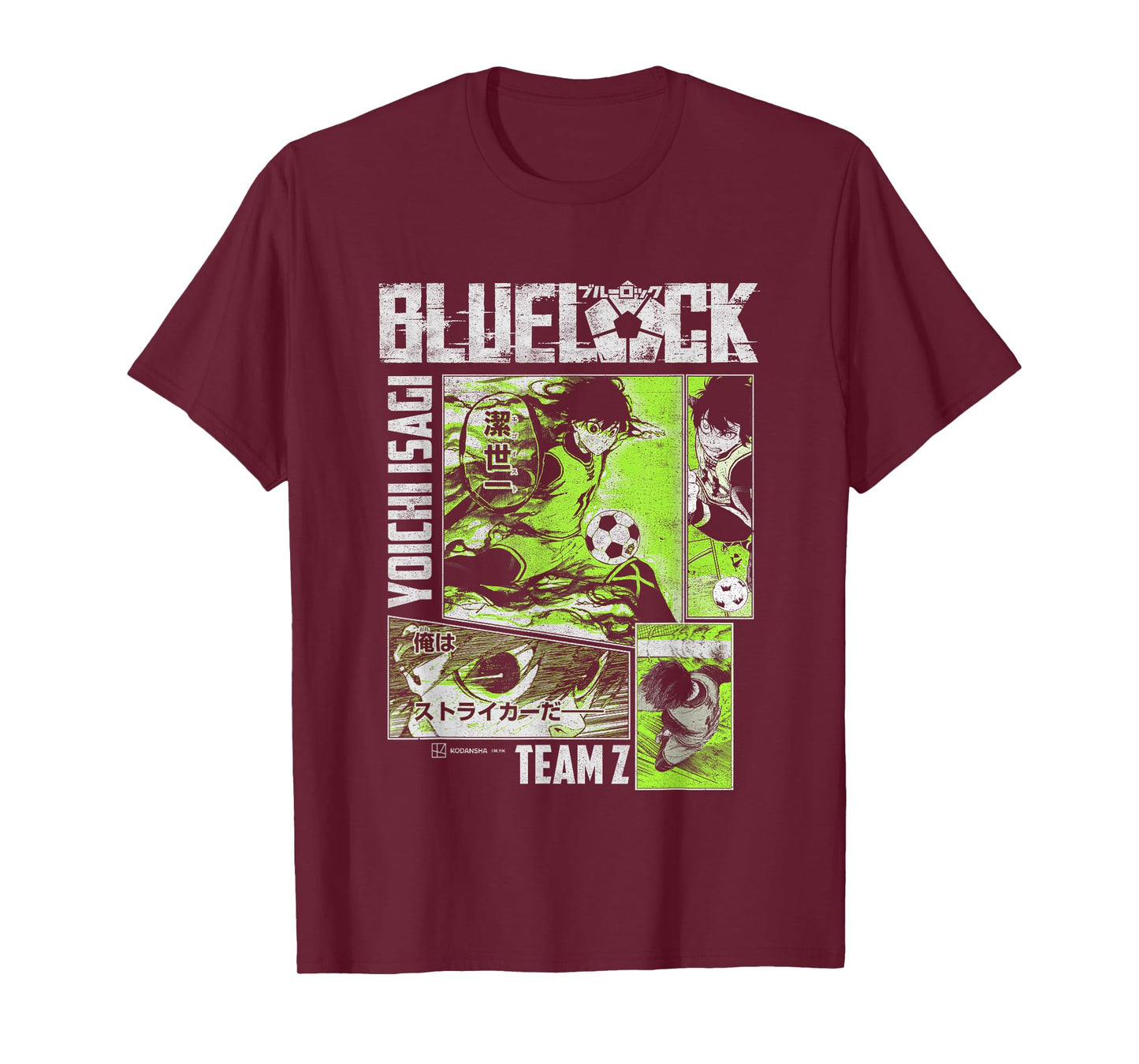 Blue Lock Yoichi Isagi Split Soccer Panels T-Shirt