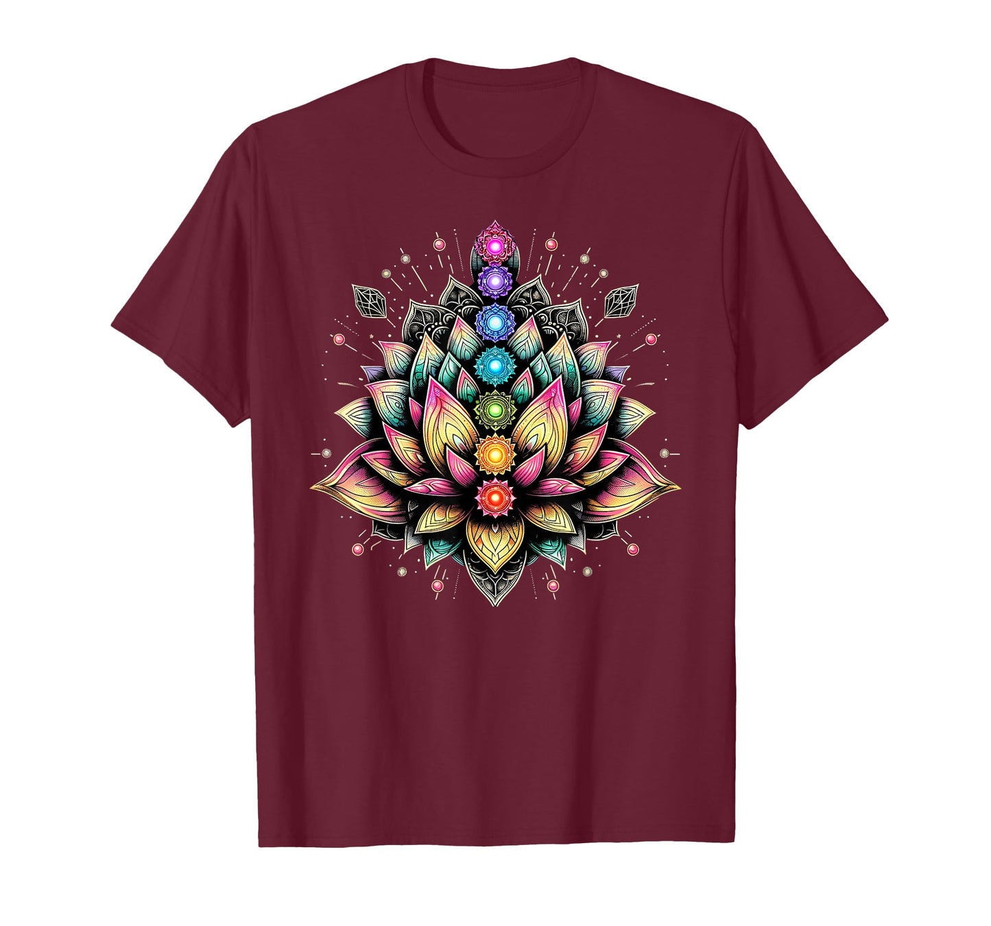 Chakra Lotus Flower Spiritual Yoga Lover T-Shirt