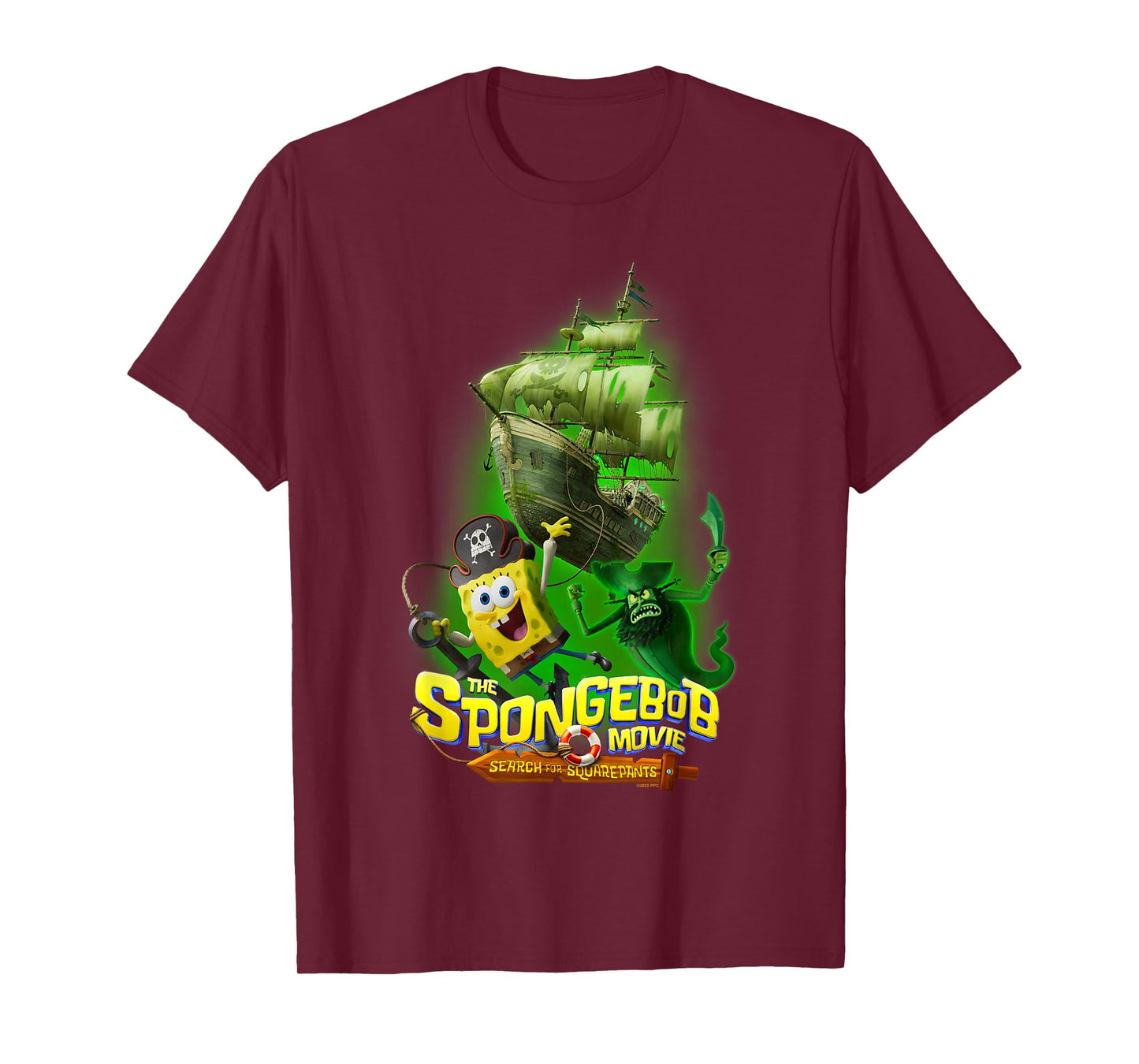 The Spongebob Movie: Search for Squarepants Dutchman Green T-Shirt