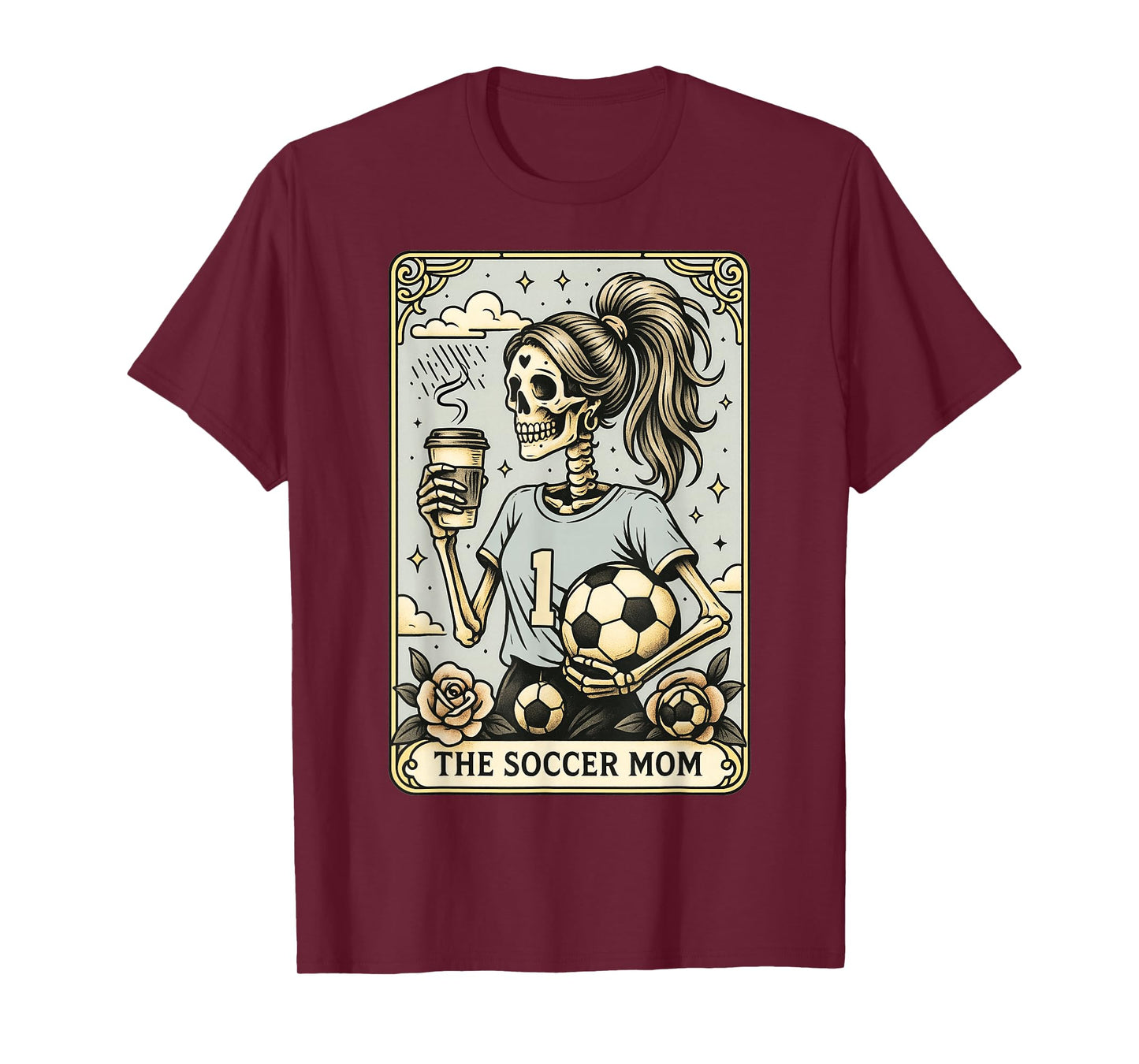 Soccer Mom Tarot Card, Vintage Halloween Soccer Mama T-Shirt