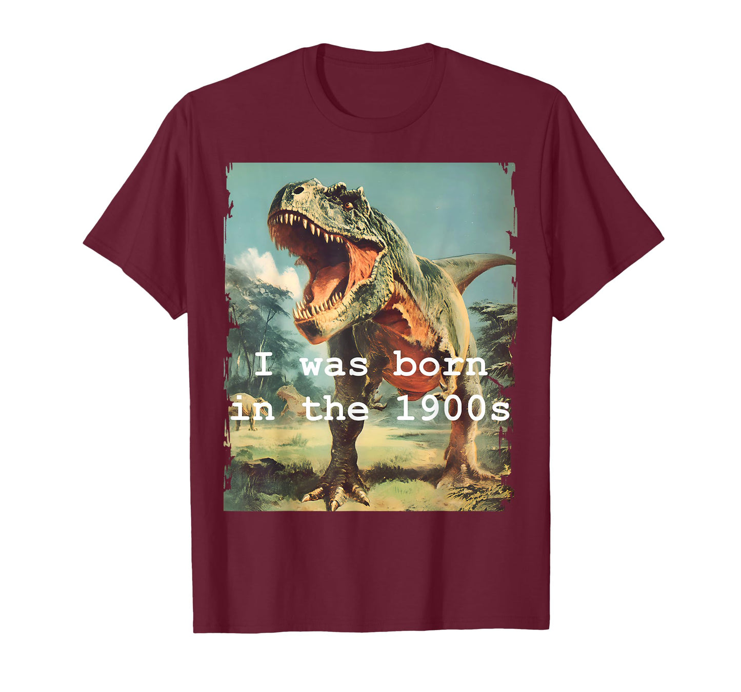 Funny Vintage Dinosaur I was Born in the 1900s Graphic T-Shirt