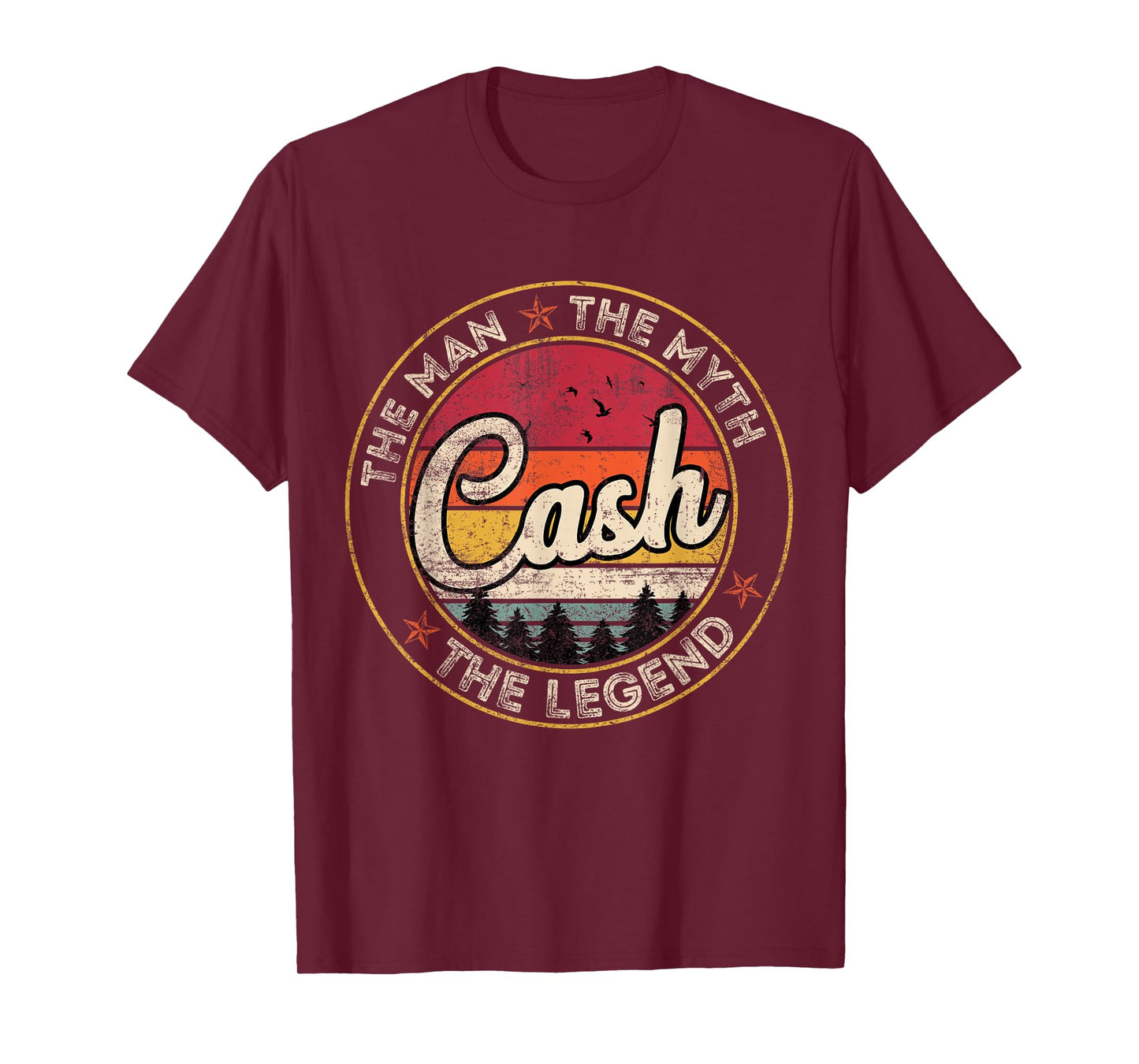 Cash The Man The Myth The Legend Personalized Name T-Shirt