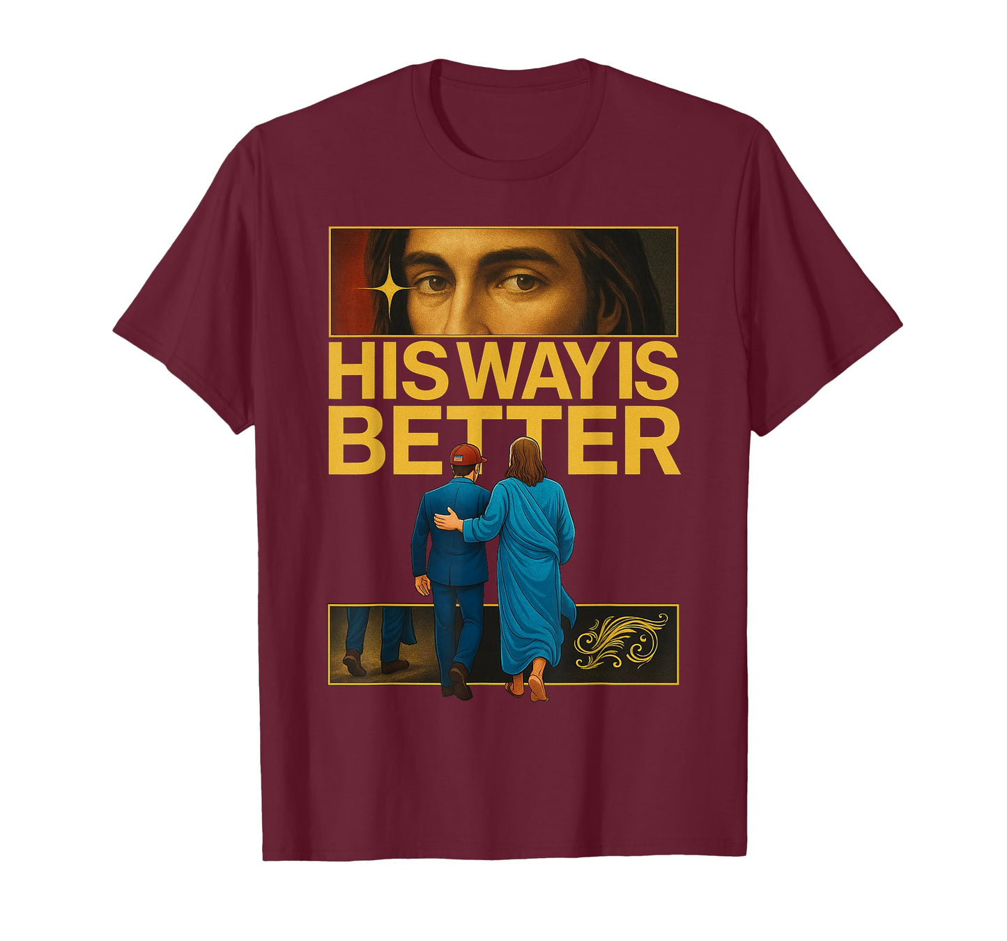 His Way is Better Christian Jesus Minimalist Faith Religious T-Shirt