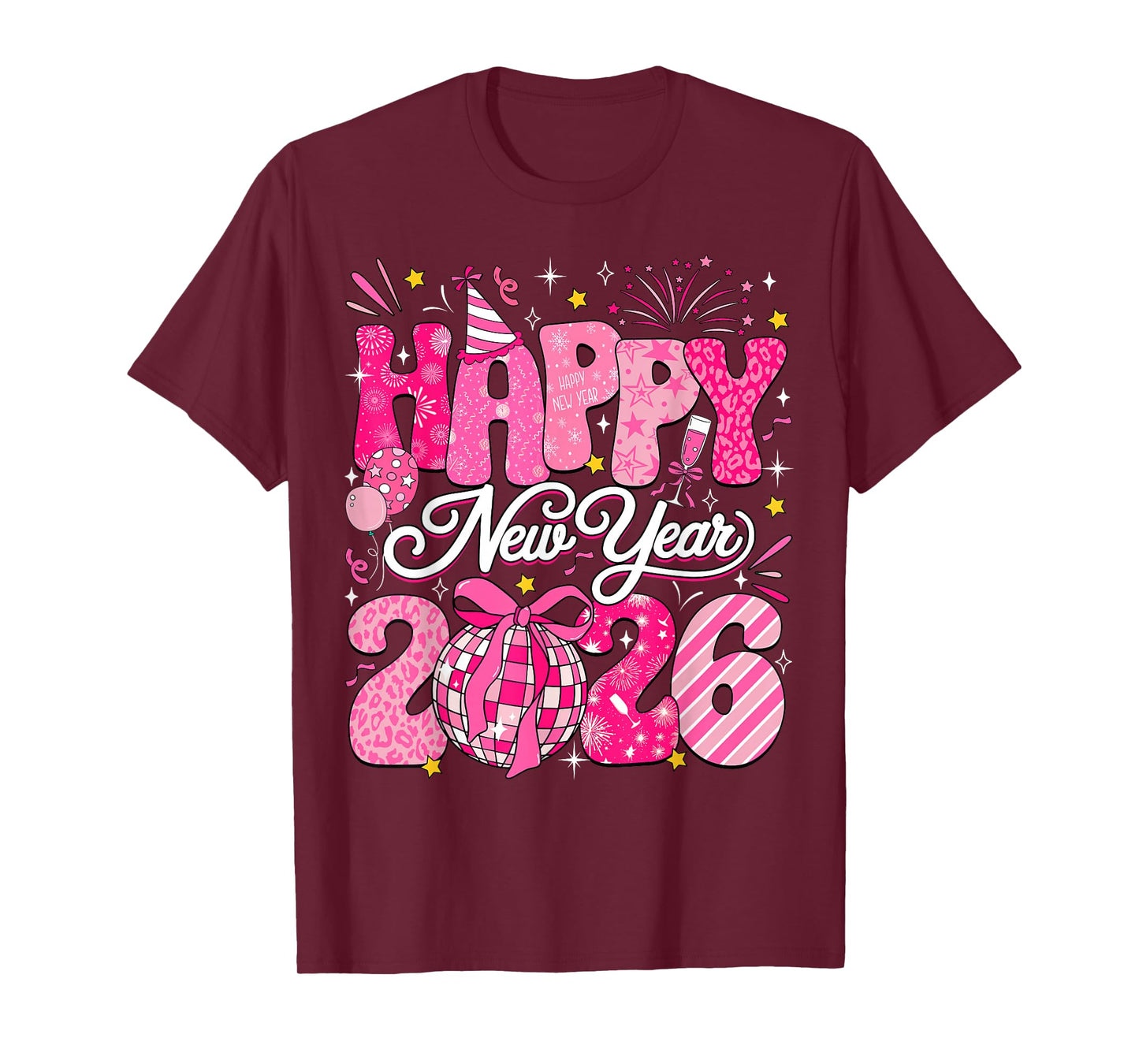 Happy New Year 2026 Eve Party NYE Family Matching Women Kids T-Shirt