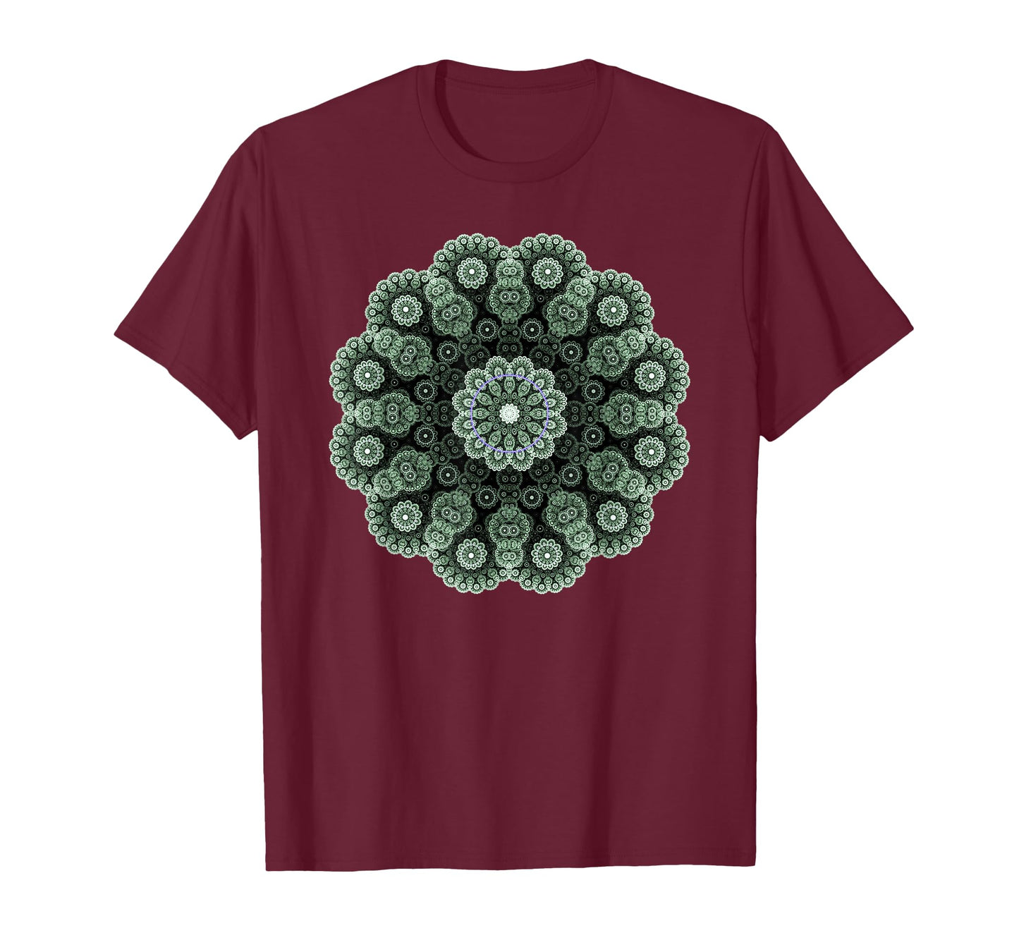 Mandala Sacred Geometry Prana Art Yoga Mantra Om Good Vibe T-Shirt