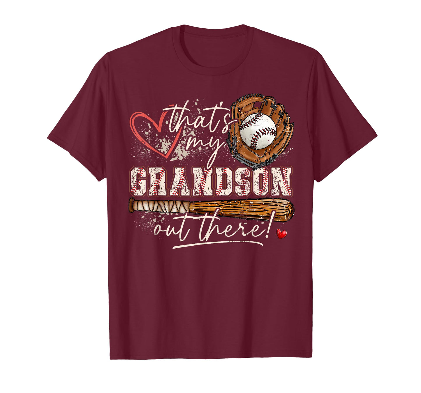 That's My Grandson Out There Baseball Grandma Mothers Day T-Shirt