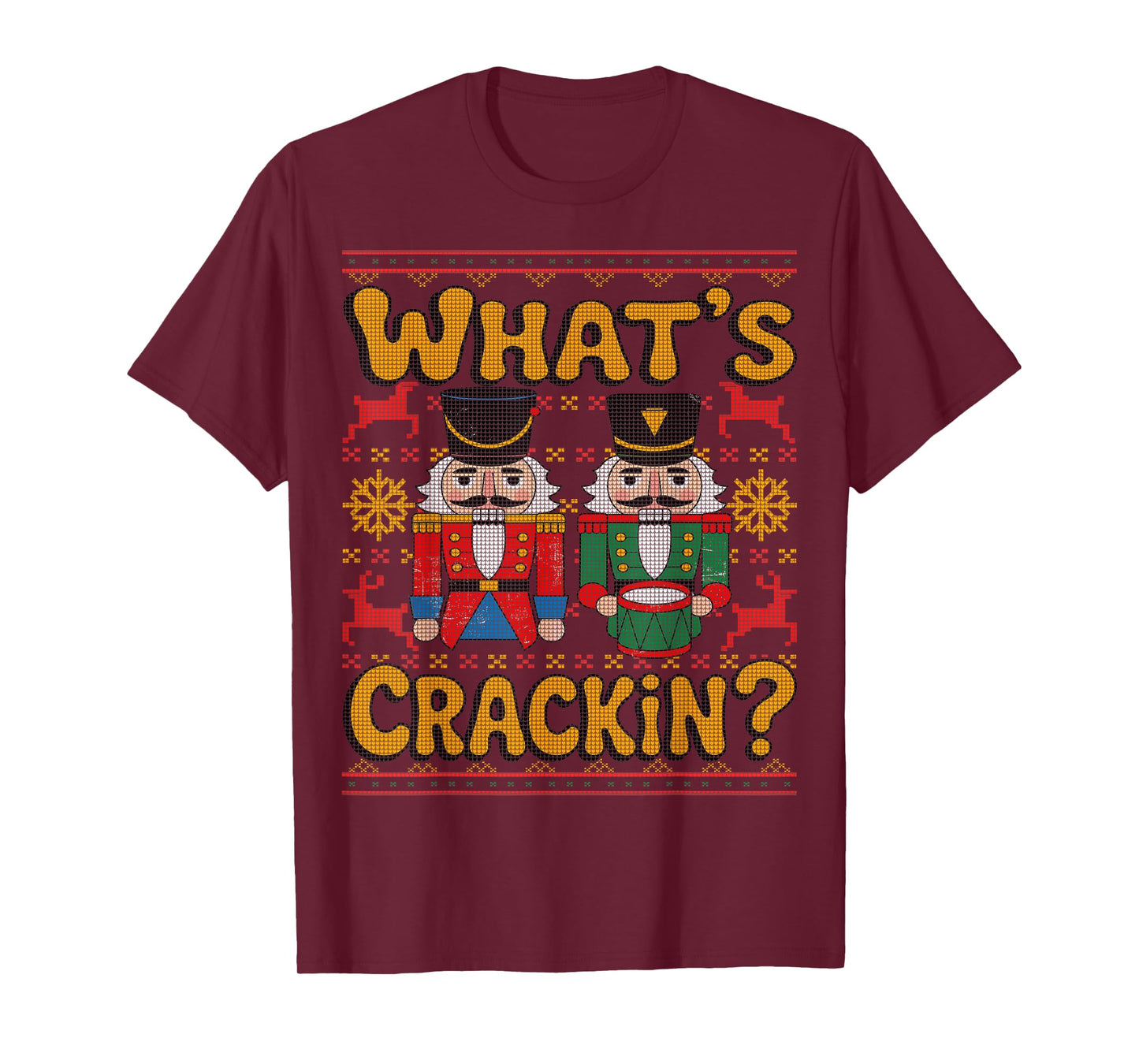 What's Crackin Kids Christmas Nutcracker Family Ugly Sweater T-Shirt