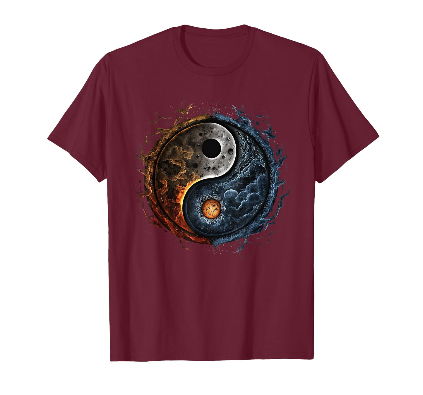 Yin Yang Cosmic Duality Art for Meditation and Peace T-Shirt