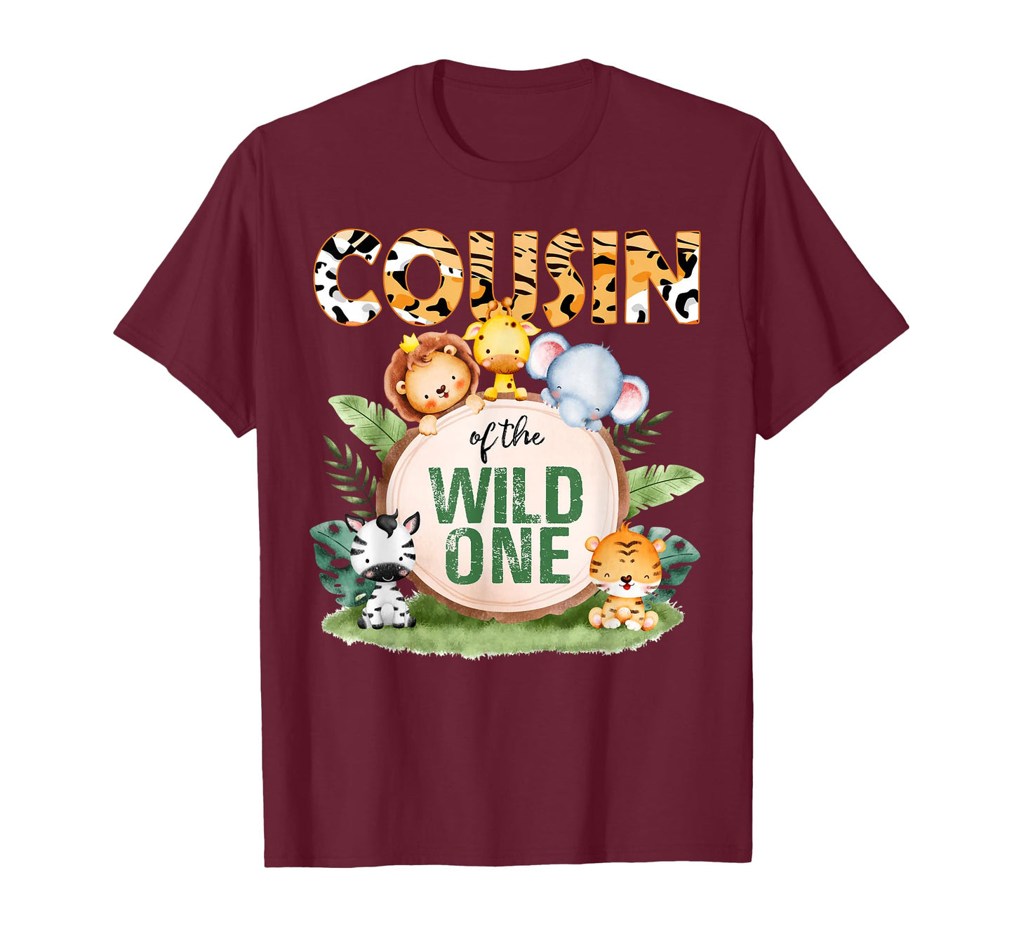 Cousin Of The Wild One 1st Birthday Safari Family Matching T-Shirt