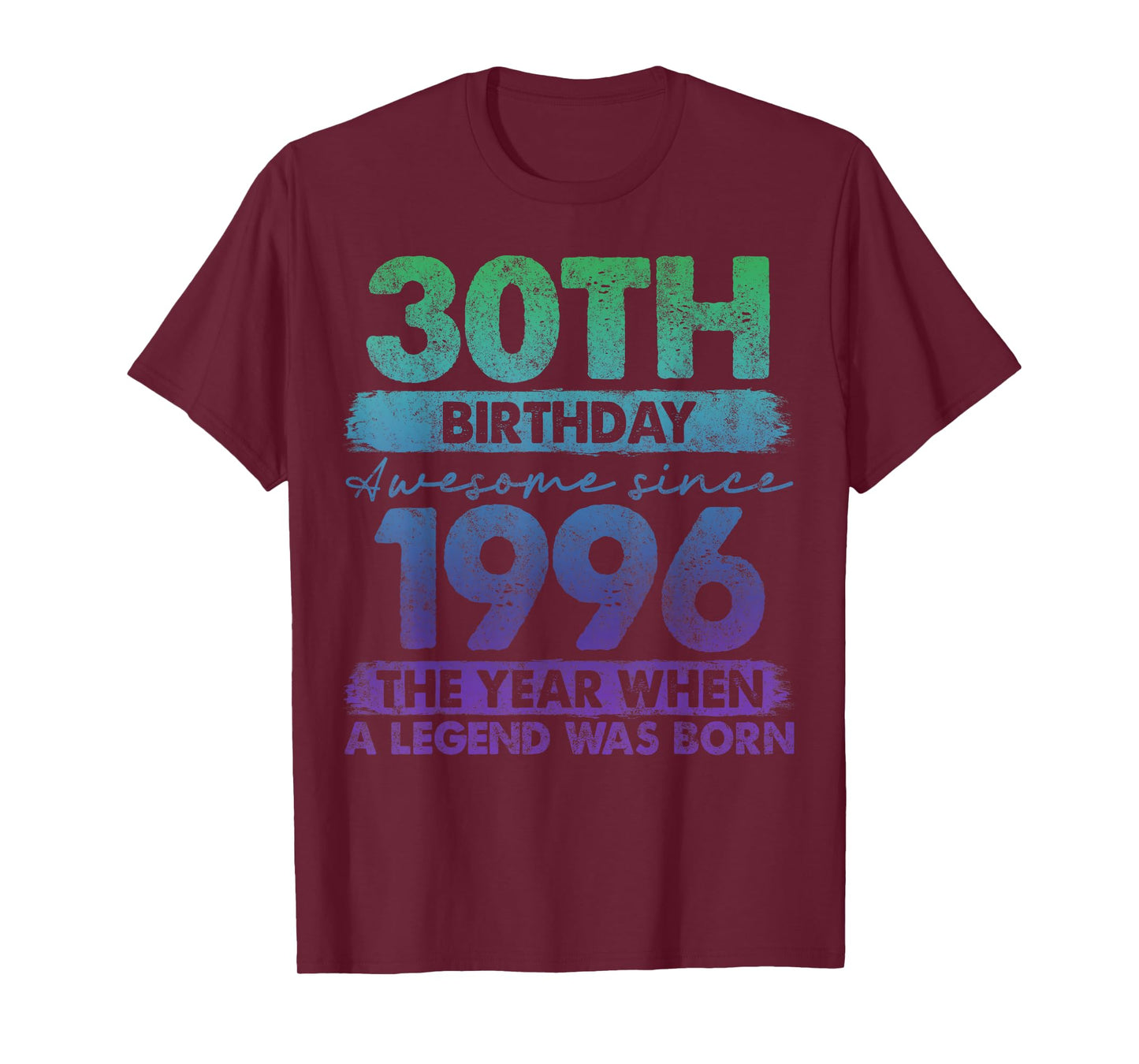 30 Year Old Gifts Vintage 1996 Limited Edition 30th Birthday T-Shirt