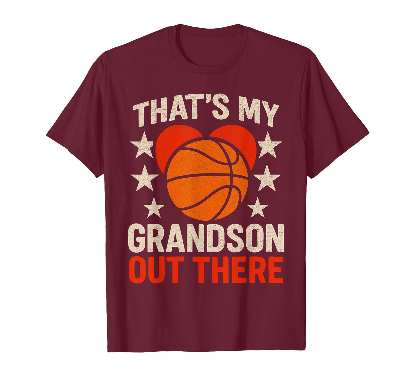That's My Grandson Out There Basketball Grandma Mother's Day T-Shirt