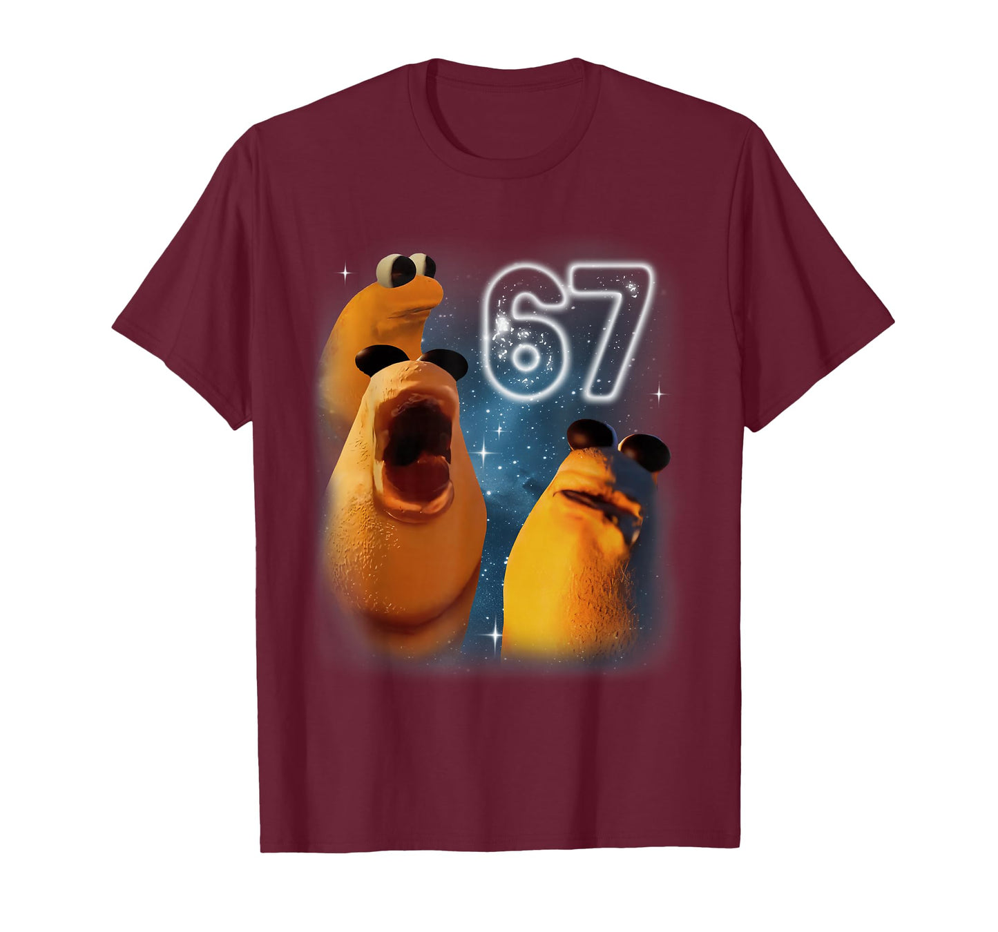 67 Meme Marcus The Worm Howling at The Moon 67 Meme T-Shirt