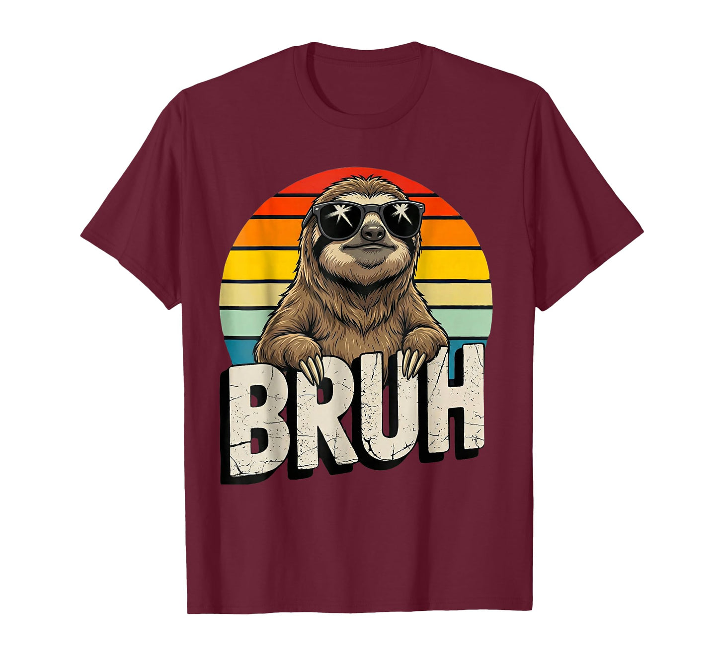 Funny Sloth Gifts Graphic Meme Lover Bruh Sloth Lovers T-Shirt