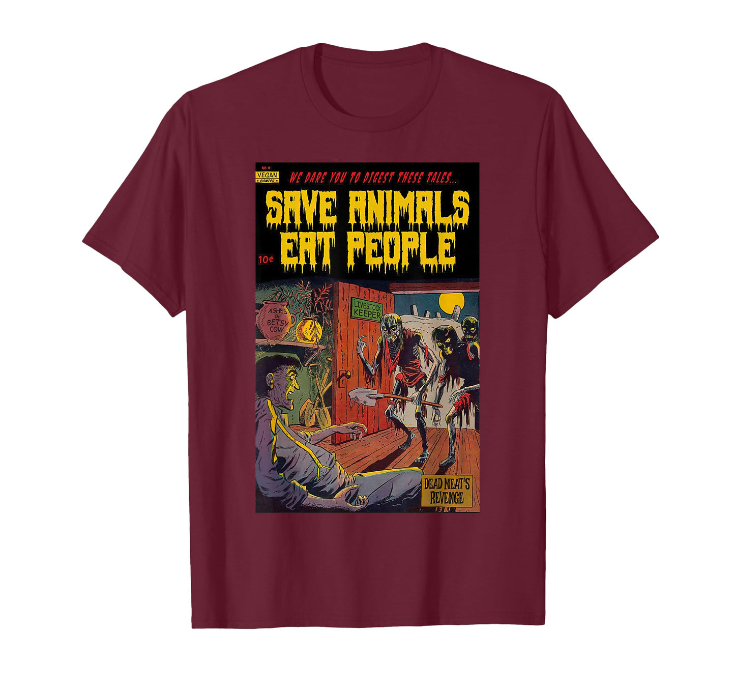 Save The Animals Eat People Vegan Animal Liberation T-Shirt