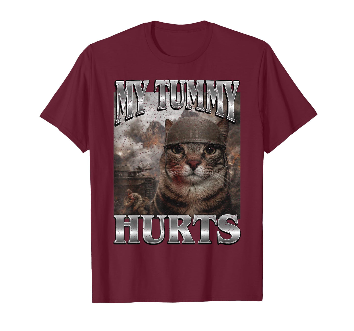 My Tummy Hurts Funny Cat Meme Bootleg T-Shirt