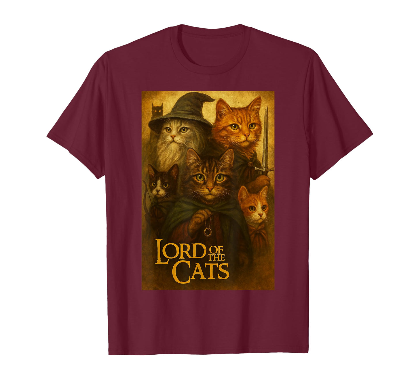 Cat - Lord of The Cats - Funny Kitten Men Women Kids T-Shirt