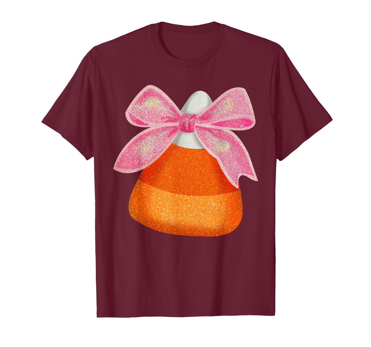 Coquette Bow Candy Corn Women Girls Kids Halloween Costume T-Shirt