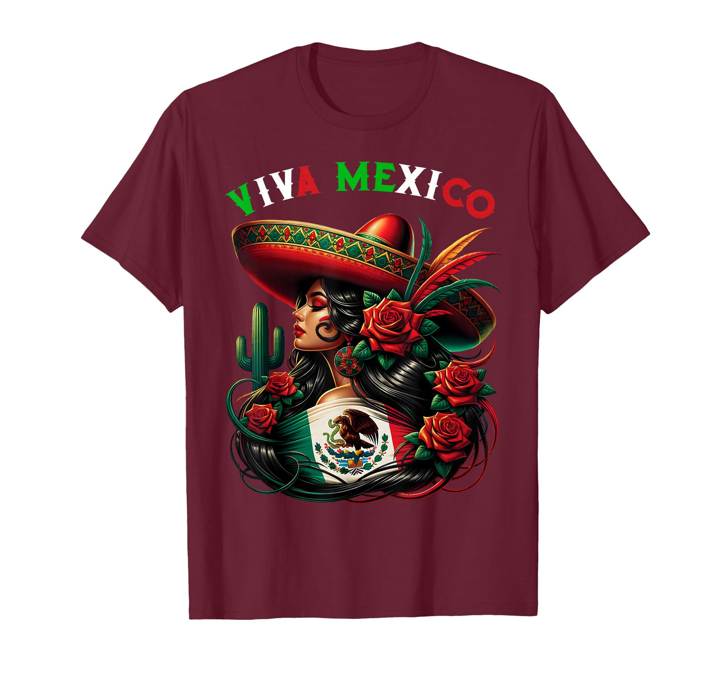 Mexico Girl Mexico Flag Mexico Pride Viva Mexico T-Shirt