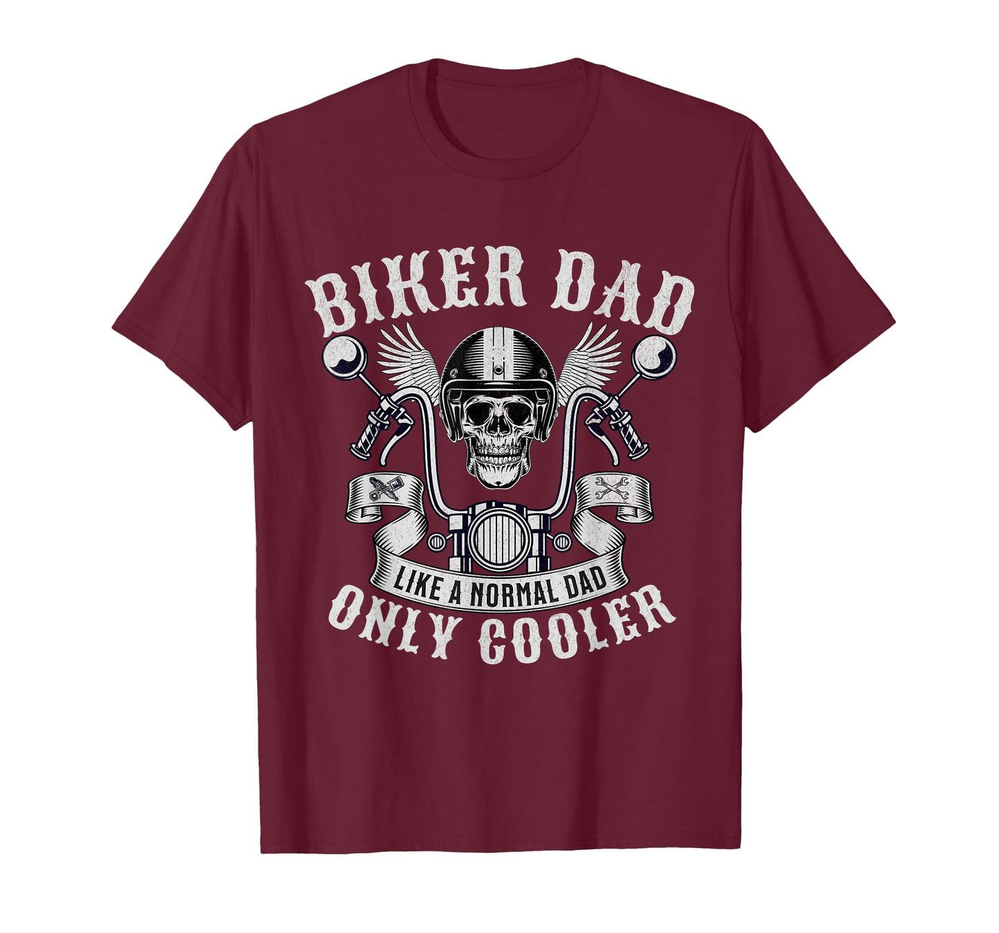 Biker Dad Motorcycle Father Rider Biker Dad Father's Day T-Shirt