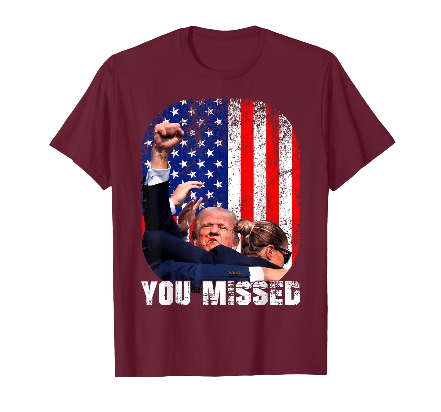 Fight Trump 2024 Election American Flag You Missed T-Shirt