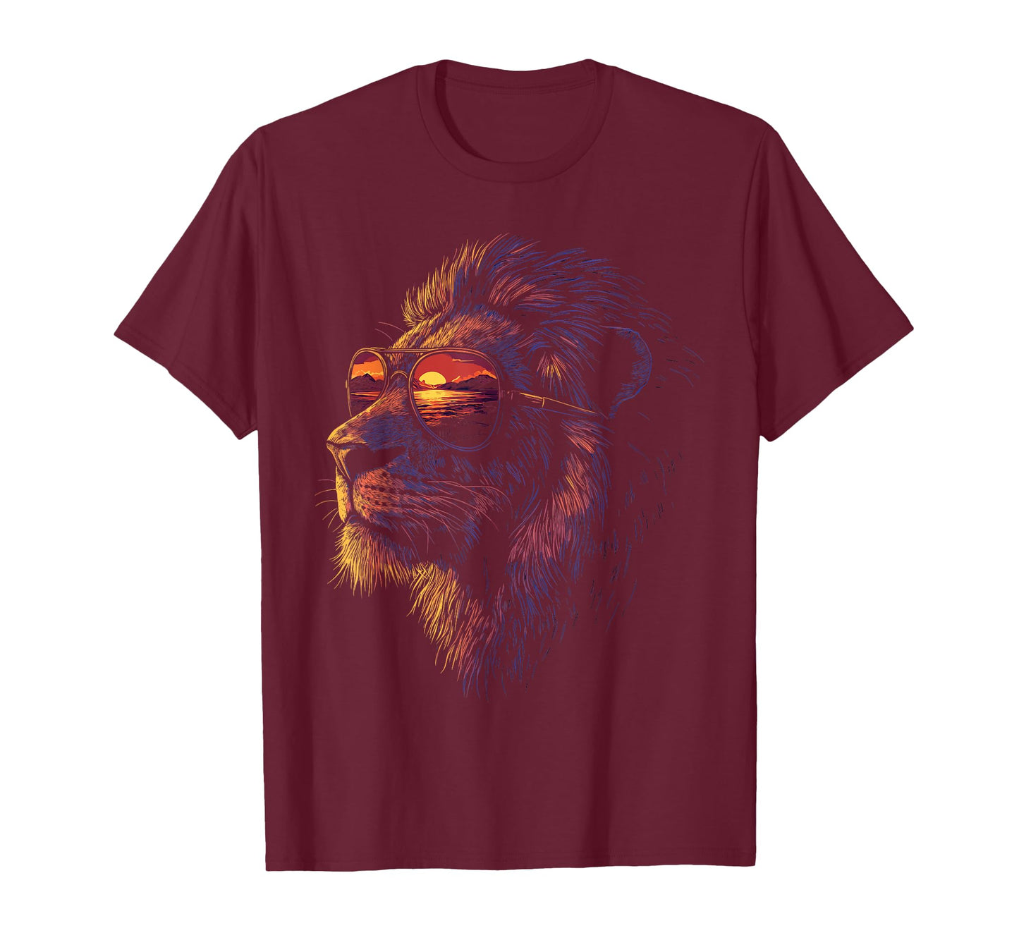 Retro Novelty Men Women Kids Boys Girls Funny Lion T-Shirt