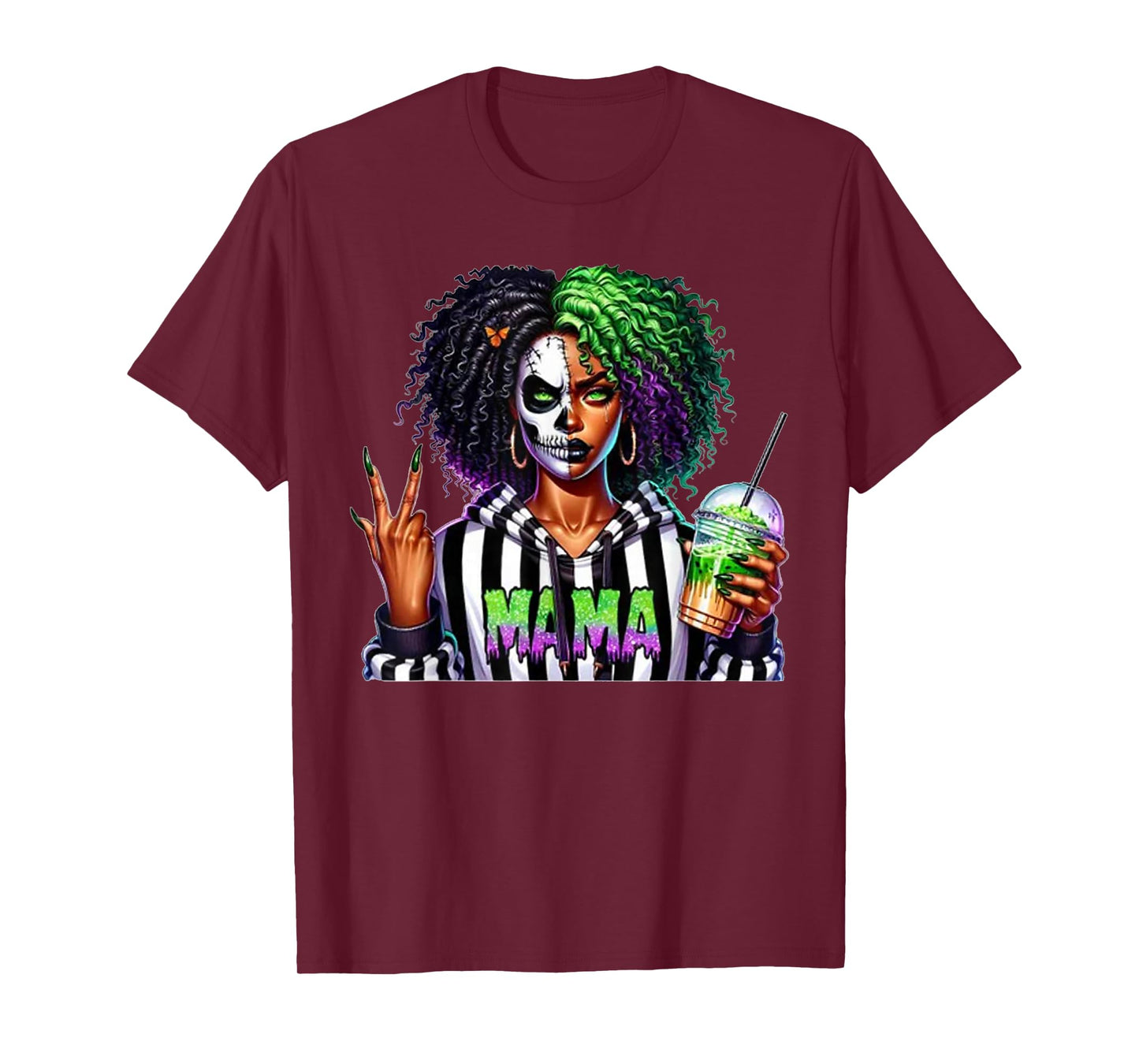 Scary Mama Costume Horror Halloween Mom T-Shirt