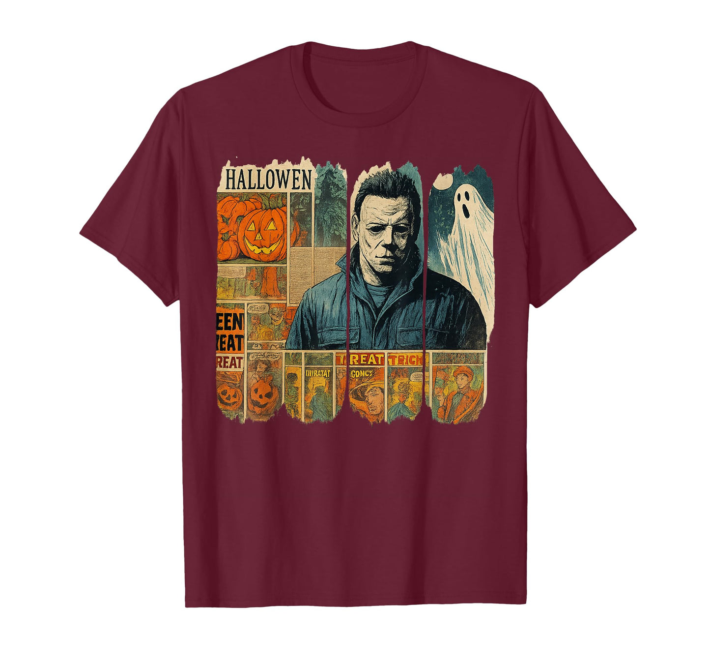 Spooky Season Halloween The Monster Frankenstein Vintage T-Shirt