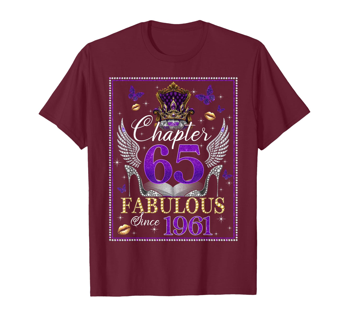Chapter 65 Fabulous Since 1961 65th Birthday Women Girls T-Shirt