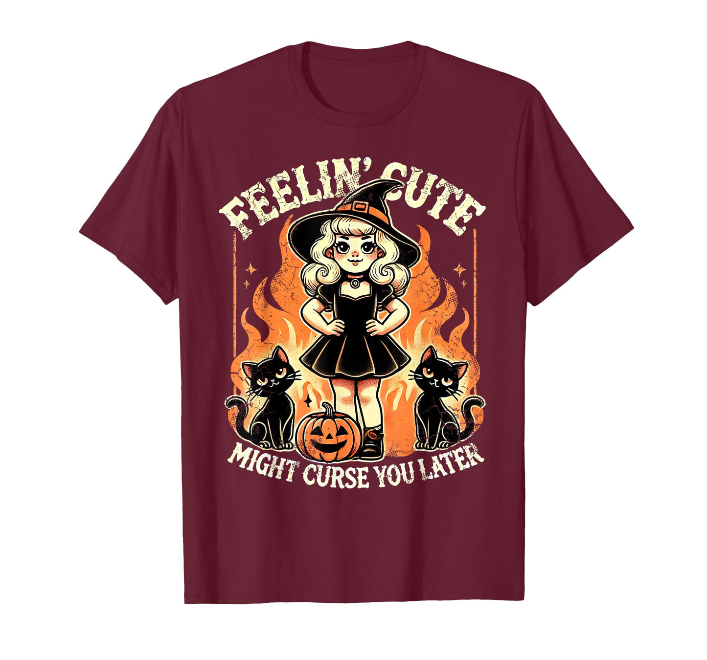 Halloween Feelin' Cute Might Curse You Later T-Shirt