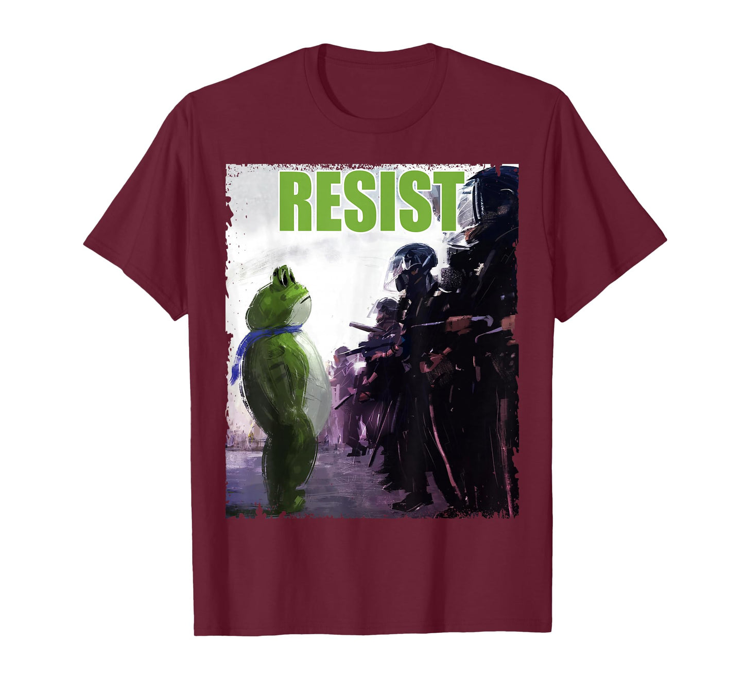 Funny Frogs Against Fascism, Resist Stand for Freedom T-Shirt