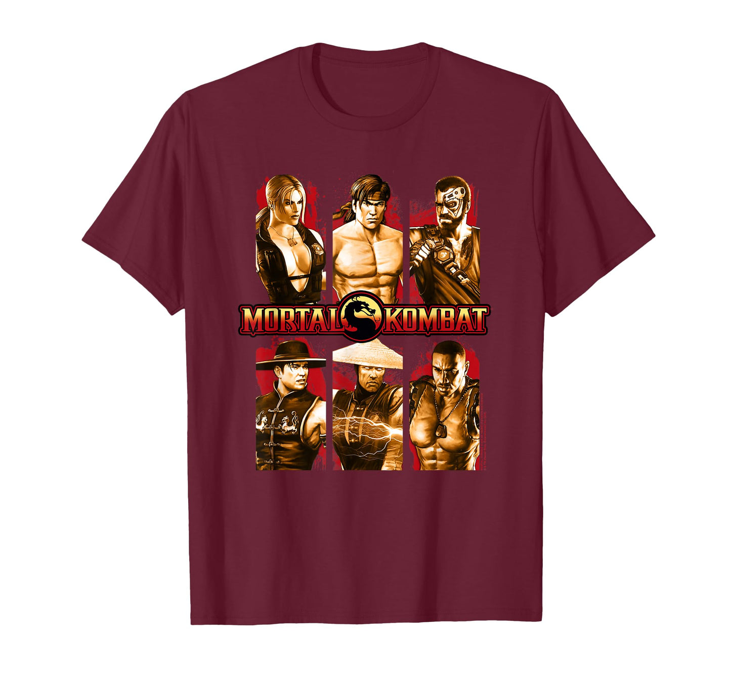 Mortal Kombat 9 Choose Your Character Screen Video Game T-Shirt