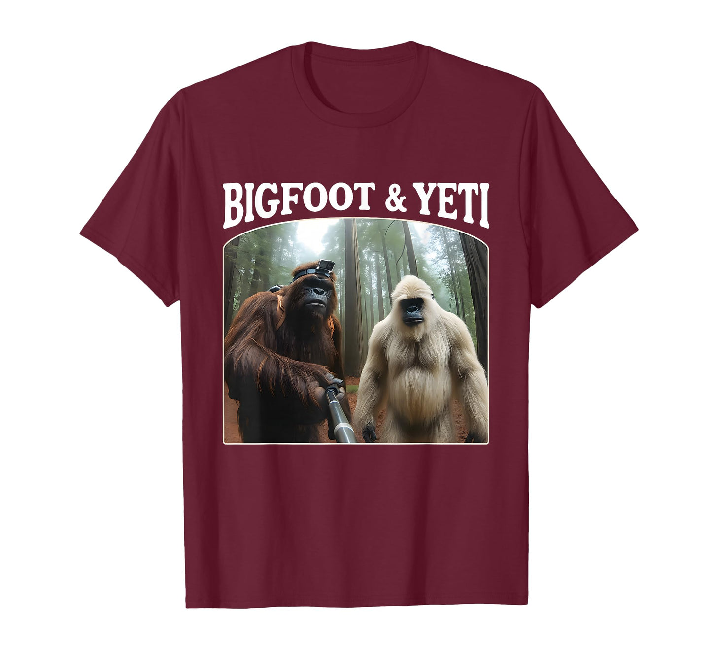 Bigfoot & Yeti Funny Sasquatch Bigfoot Vlogs for Hikers T-Shirt