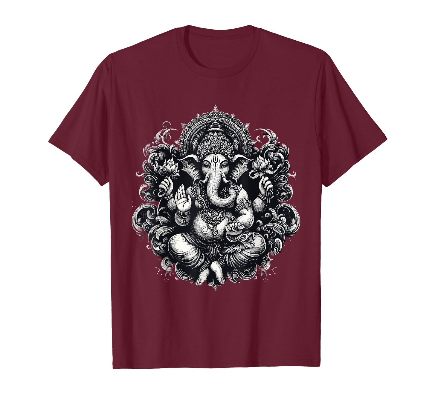 Ganesh Symbol Yoga Hindu Elephant God Ganesha Puja T-Shirt