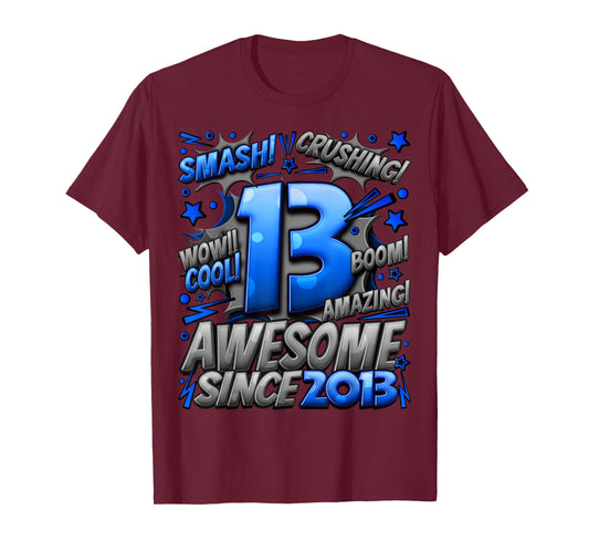13 Year Old Gifts for Boys 13th Birthday Boy 13 Year Old Boy T-Shirt