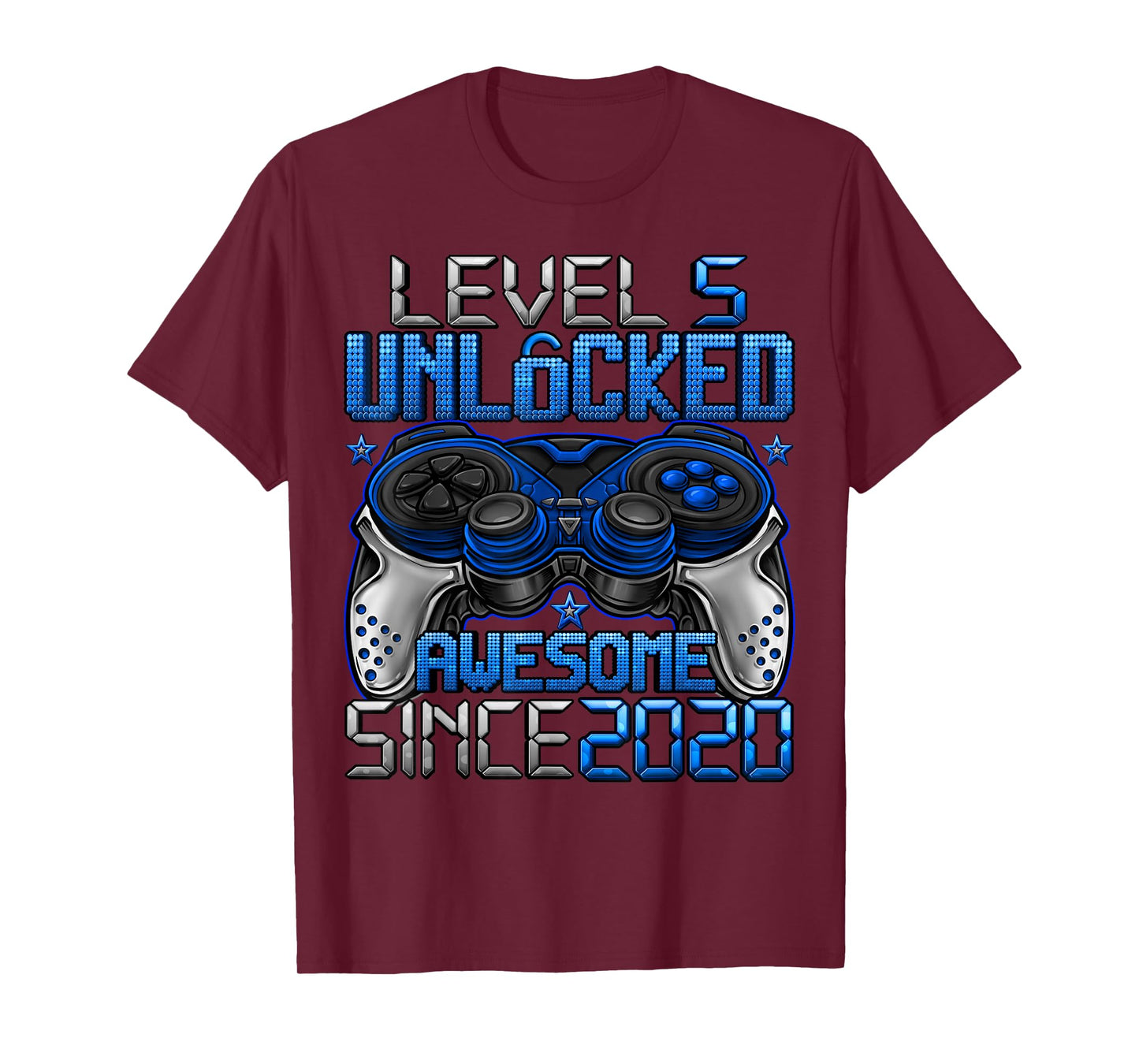 Level 5 Unlocked 5 Year Old Gifts For Boys 5th Birthday Boy T-Shirt