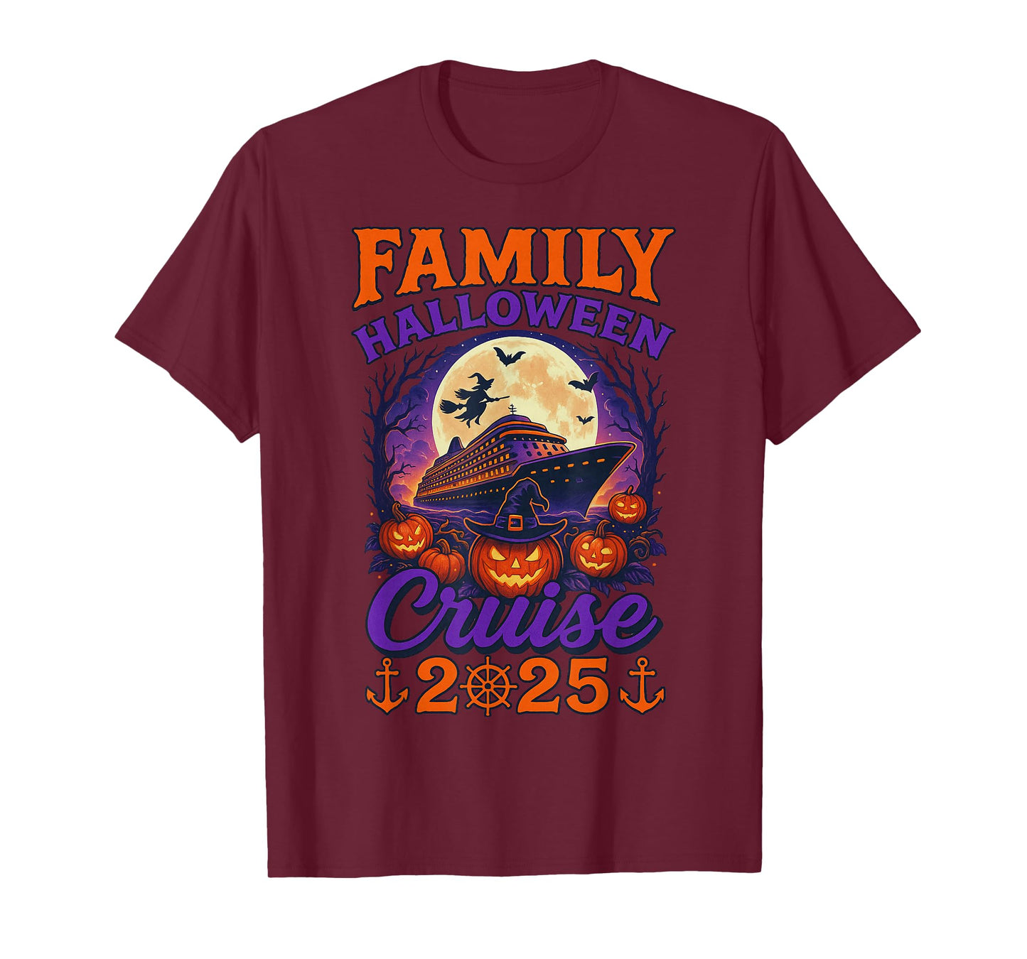Family Halloween Cruise 2025 Matching Family Cruising Crew T-Shirt