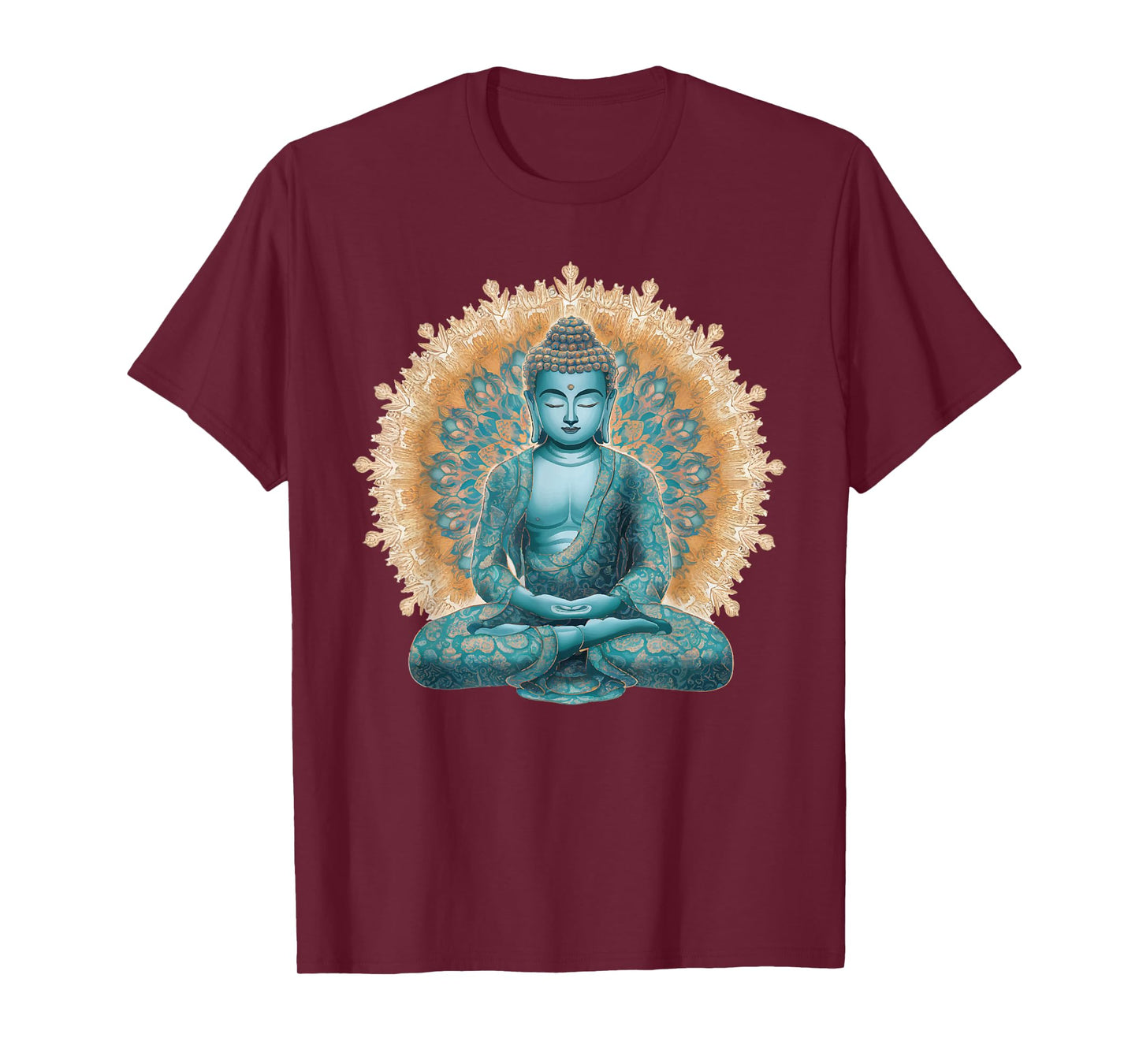 Buddha Statue Yoga Meditation Mandala Buddhism Mindfulness T-Shirt