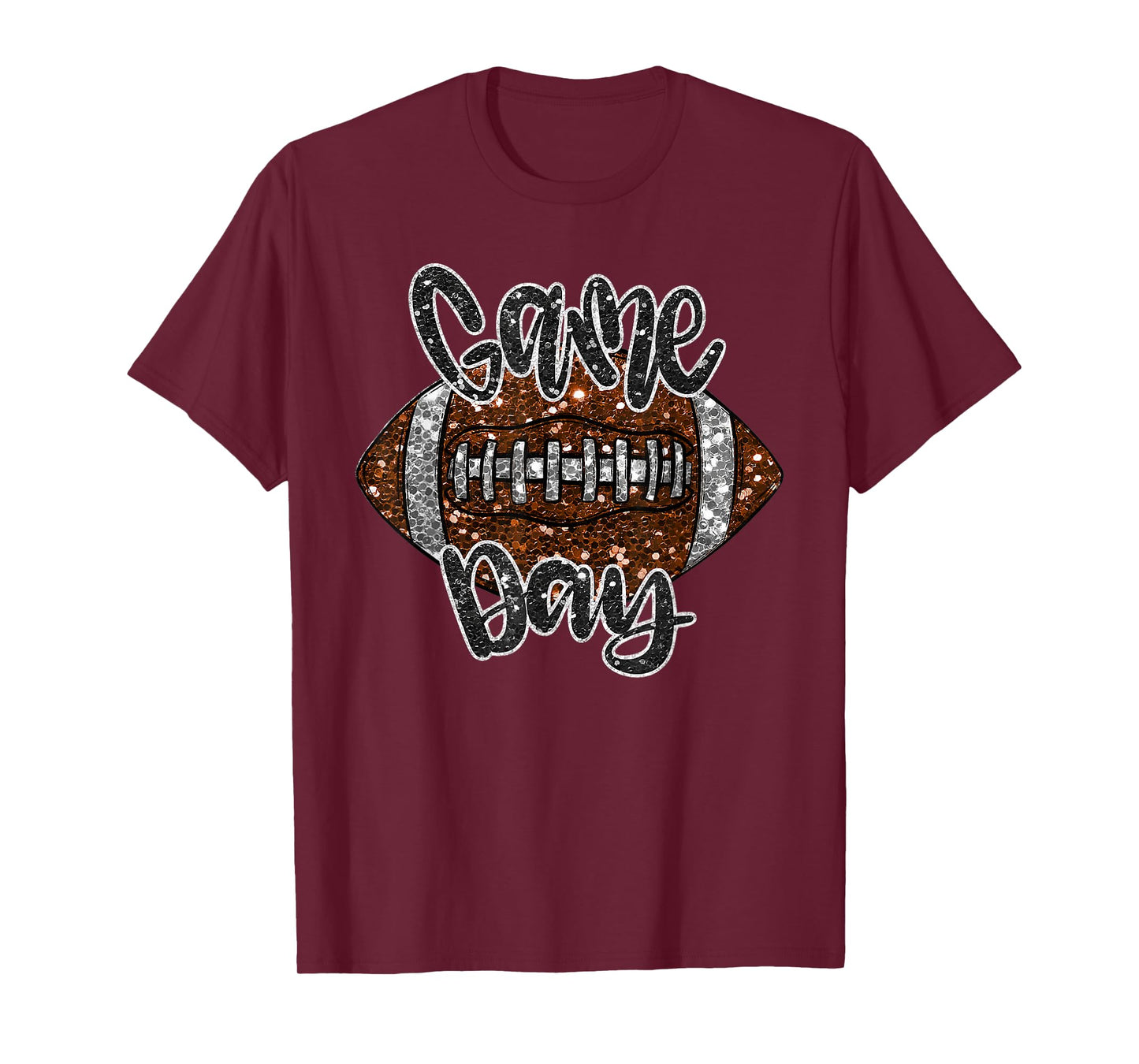Game Day Football Bling Bling Football Lover Fall Autumn T-Shirt